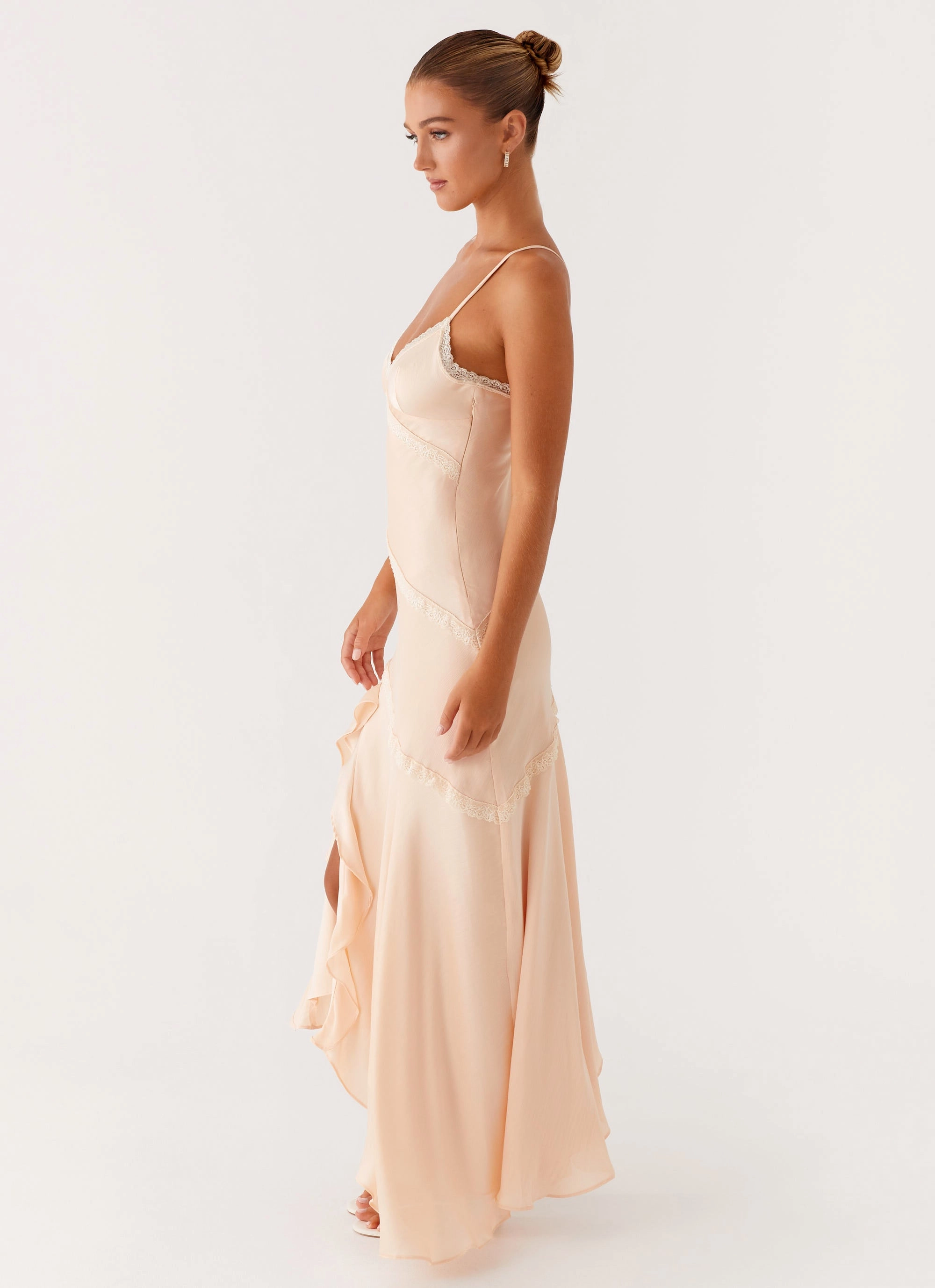Solana Maxi Dress - Peach Perfect For Work Sharp Style