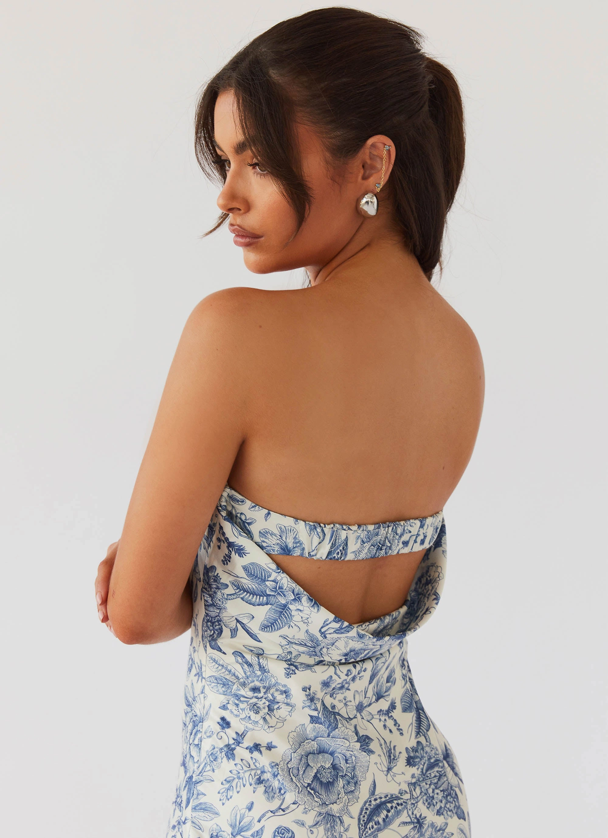 Feminine Layers Summer Lover Maxi Dress - Blue Paisley