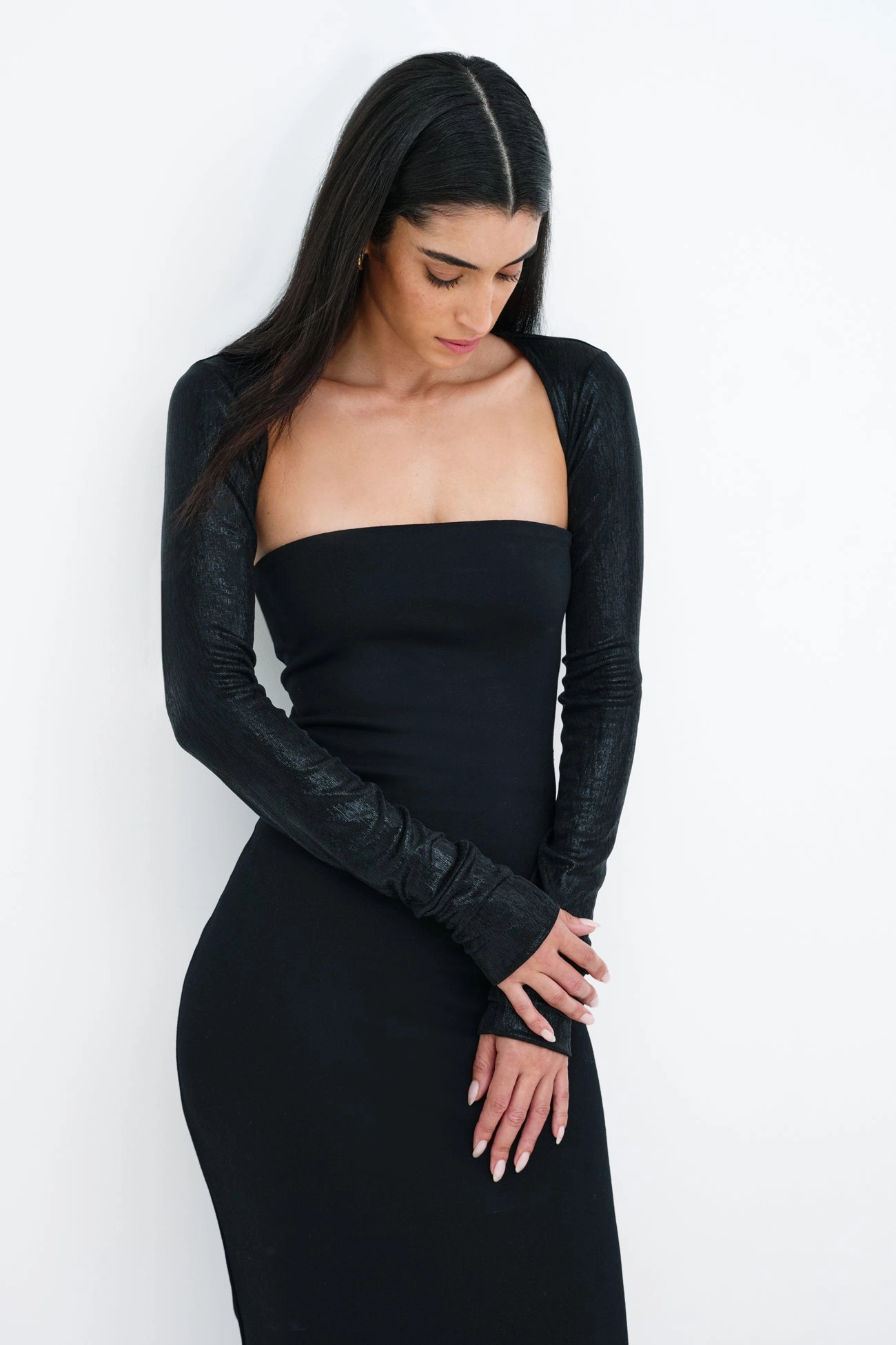 Leon Metallic Bolero Unique Print Vacation Outfit