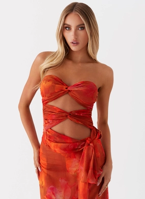 Sunlight Cascade Top - Amber Weekend Favorite Relax Mode