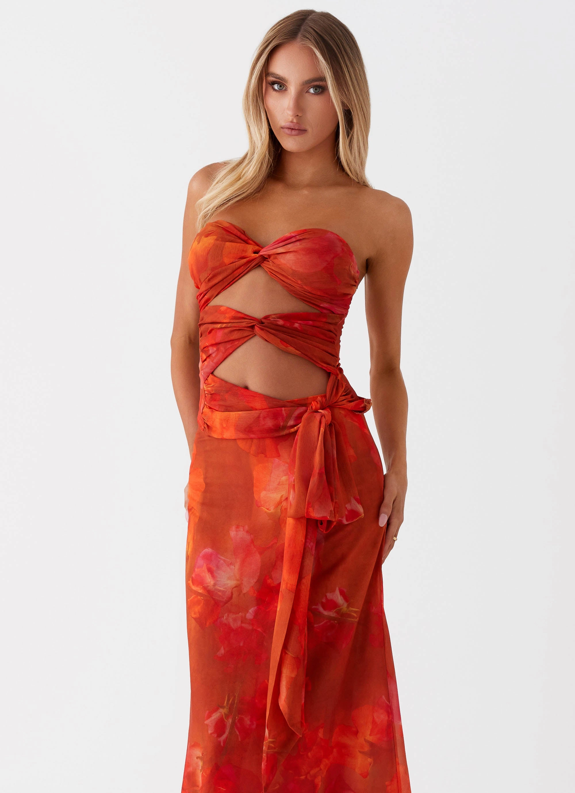 Glam Touch Sunlight Cascade Top - Amber