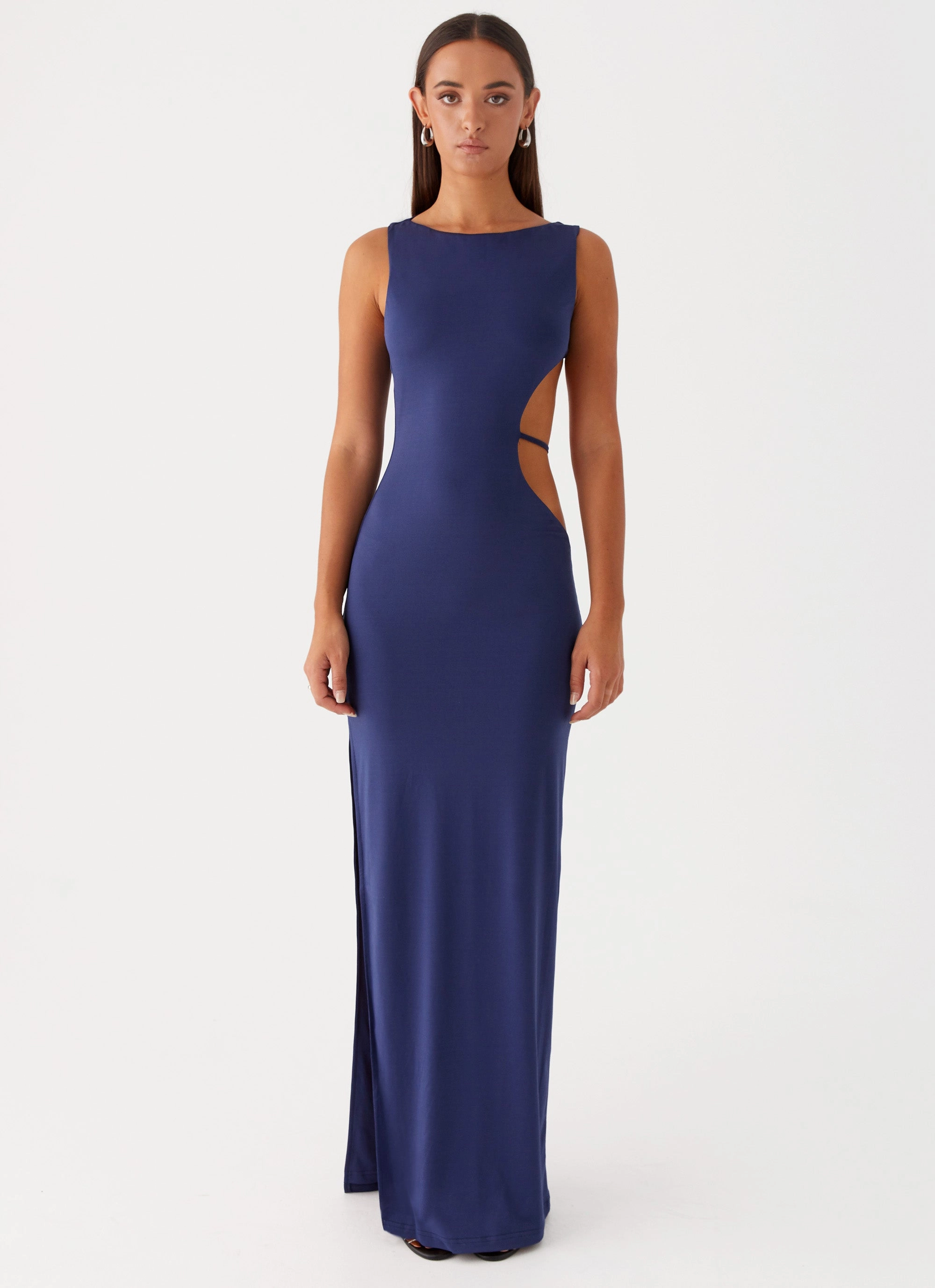 Sutton Maxi Dress - Navy Fashion Layers Smart Cut