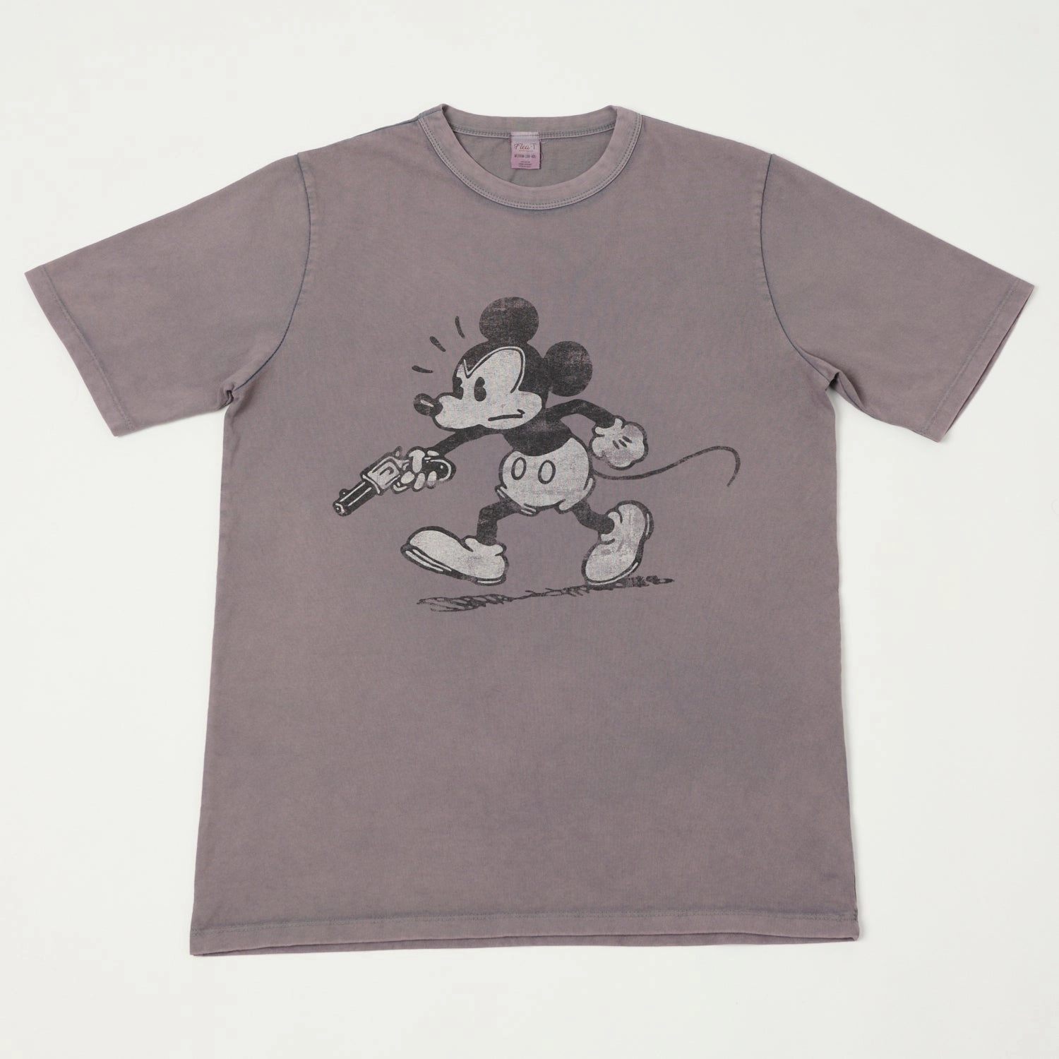 Flea-T 1950s 'Rebel Mickey' T-Shirt - Navy Comfortable Casual LightweightBlend
