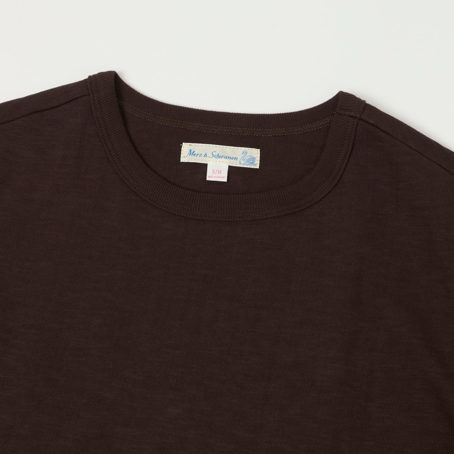 Soft & Smooth Merz b. Schwanen 2S14 Relaxed Heavyweight T-Shirt - Coffee