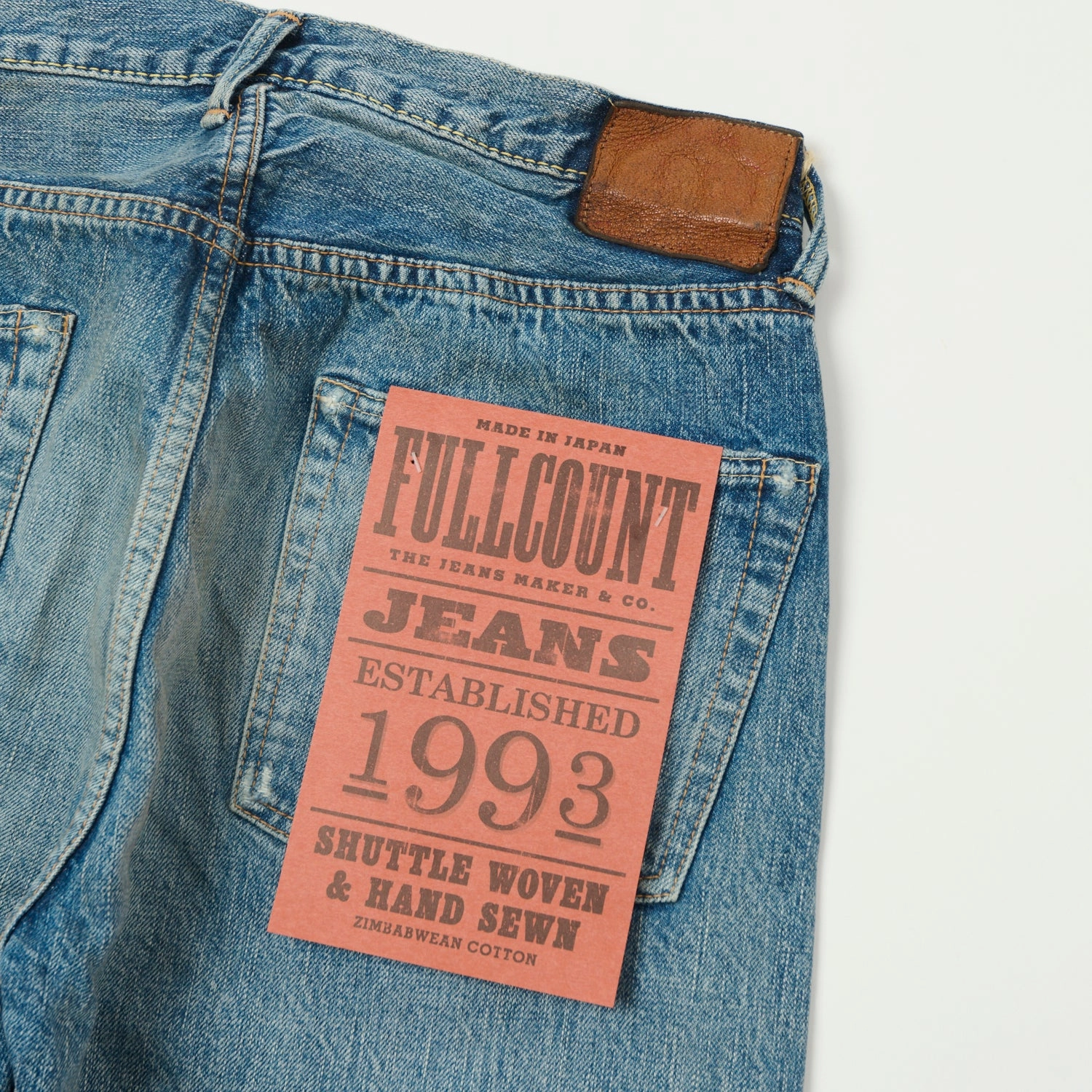 Full Count 1103 13.7oz Clean Straight Jean - 'Dartford' Wash Base Attire