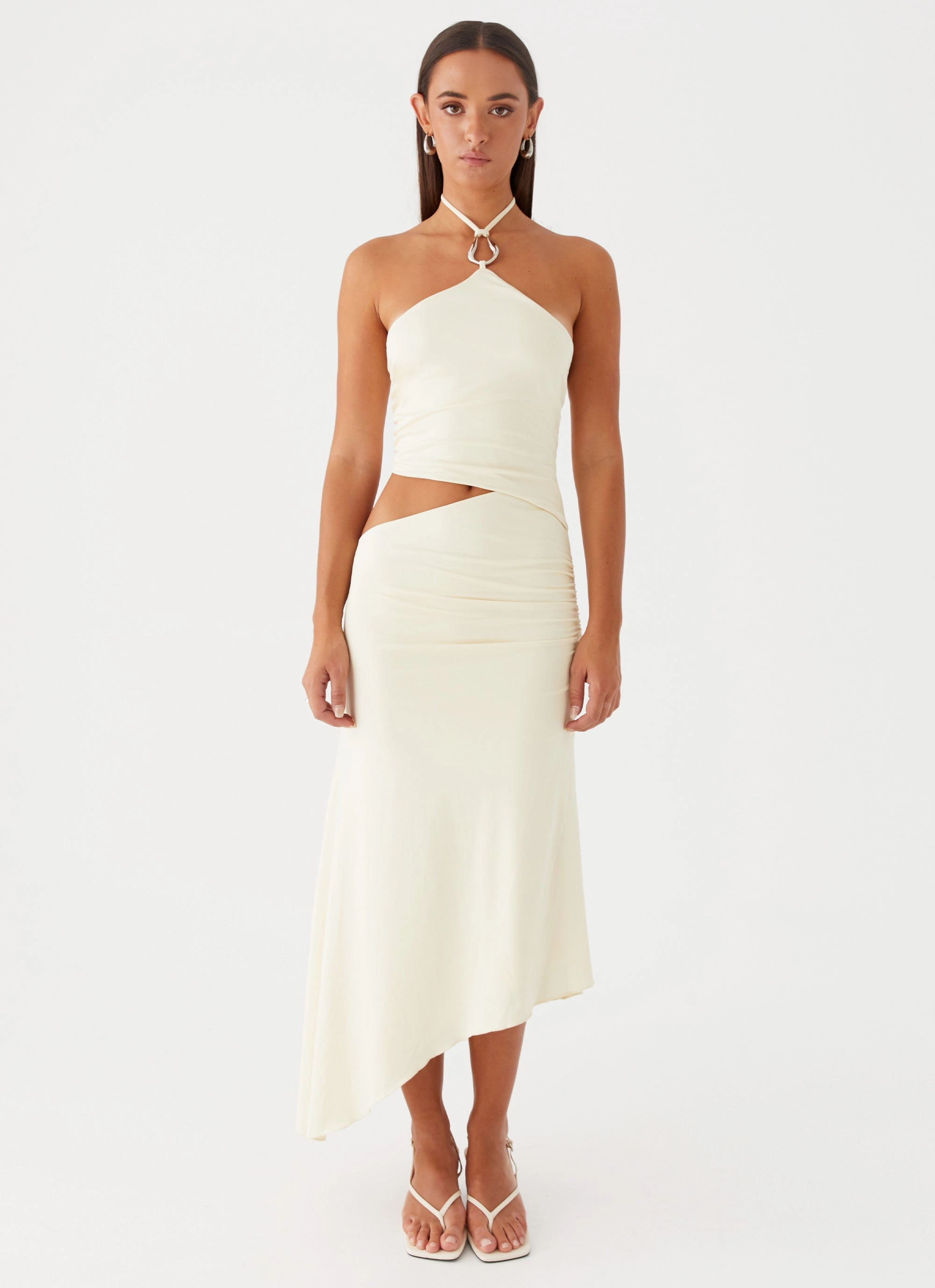 Tasha Maxi Dress - Lemon Visual Balance