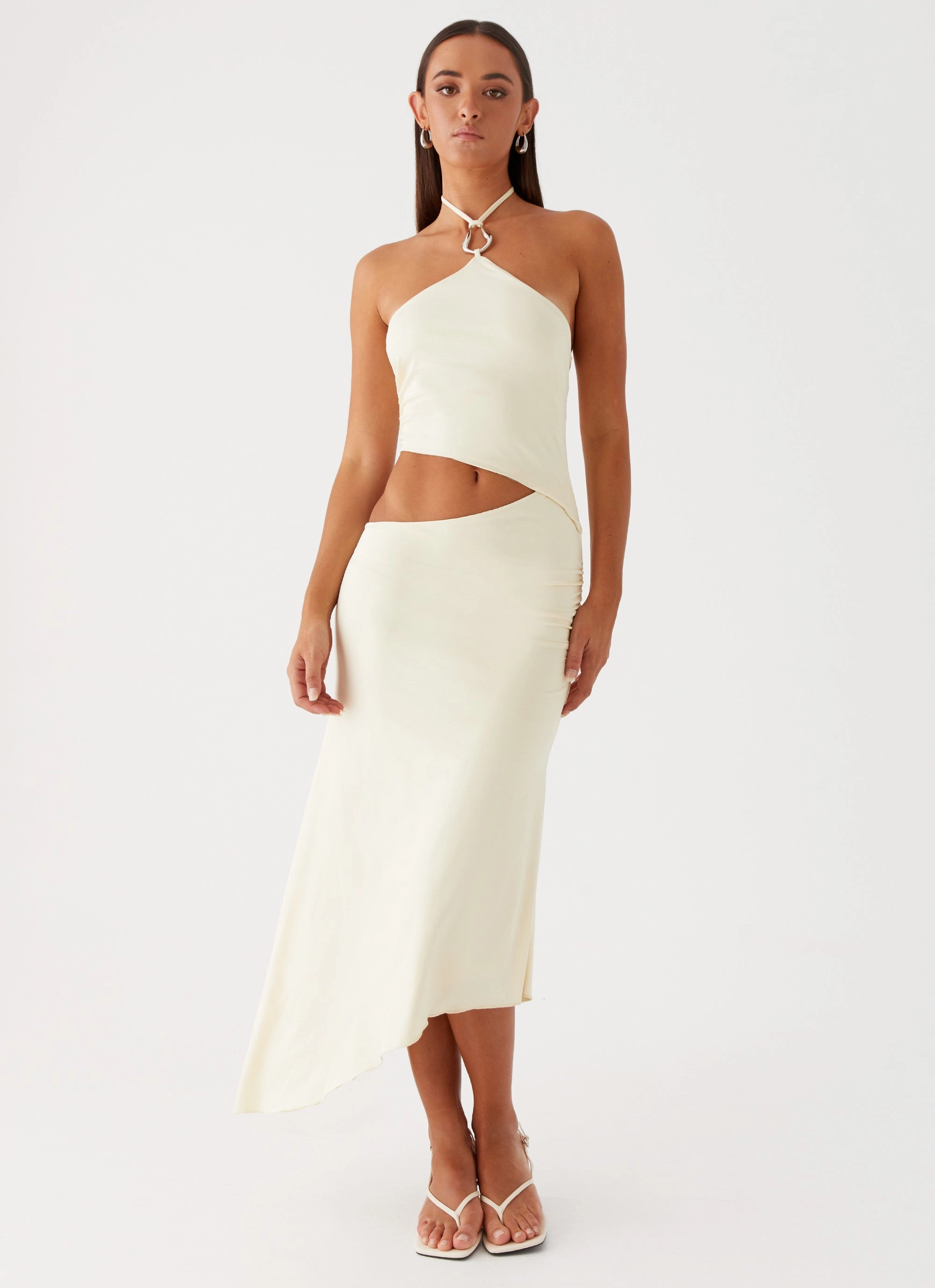 NoiseFreeFabric Celebration Wear Tasha Maxi Dress - Lemon