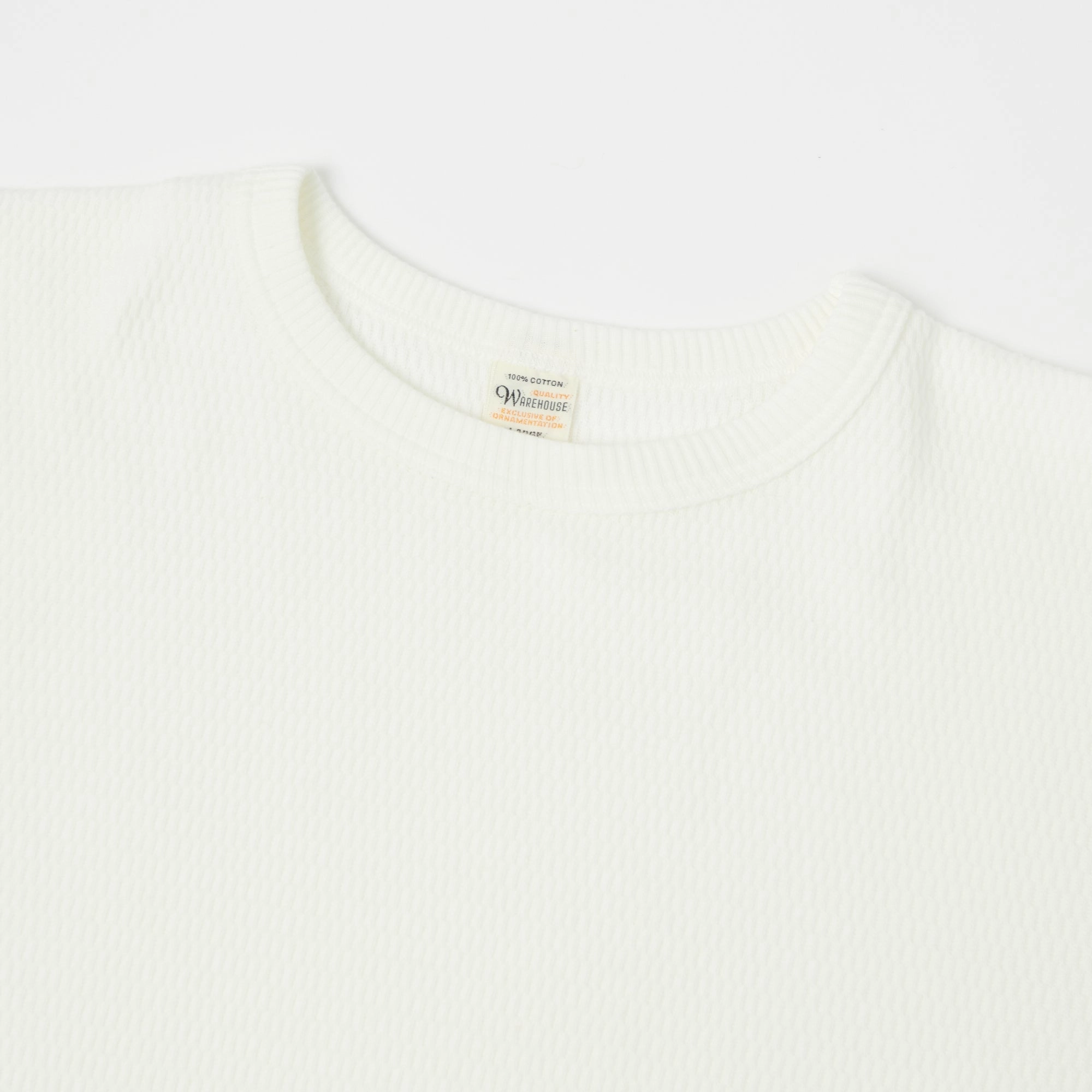 Warehouse & Co 5903 Waffle Knit Thermal T-Shirt - Natural Fashionable Ease Active Wear Fit