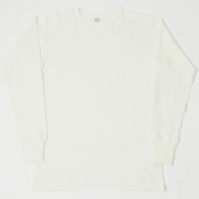 Warehouse & Co 5903 Waffle Knit Thermal T-Shirt - Natural Button Down