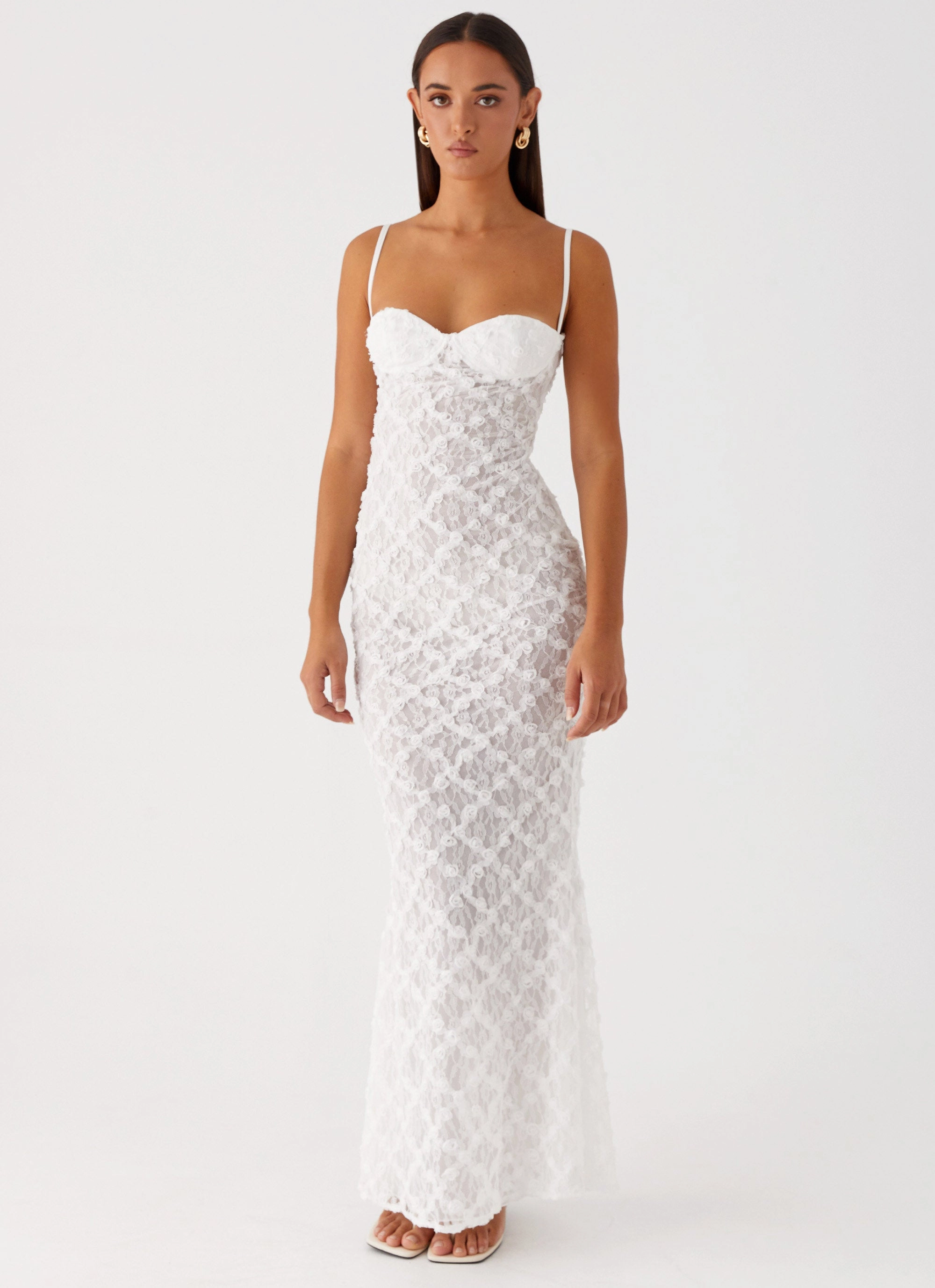 Sleek Design Bold Touches That Girl Maxi Dress - White