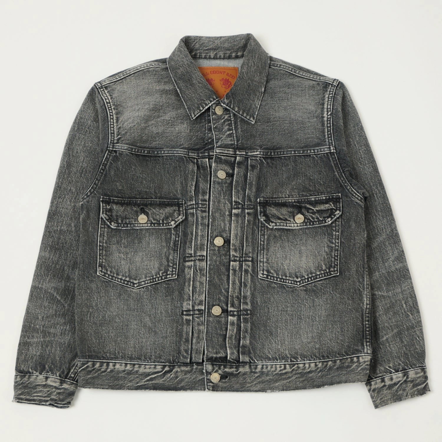 Full Count 2102 13.7oz Type II Denim Jacket - Black 'Dartford' Wash Urban Detail Congratulate