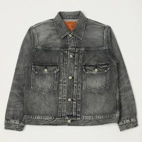 Full Count 2102 13.7oz Type II Denim Jacket - Black 'Dartford' Wash Urban Detail Congratulate