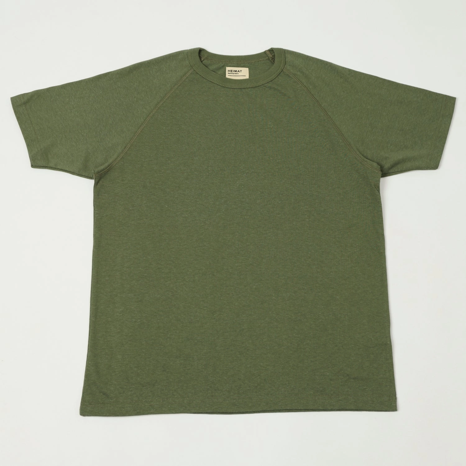 Heimat Cotton Hemp T-Shirt - Military Green Streetwear Sport Performance