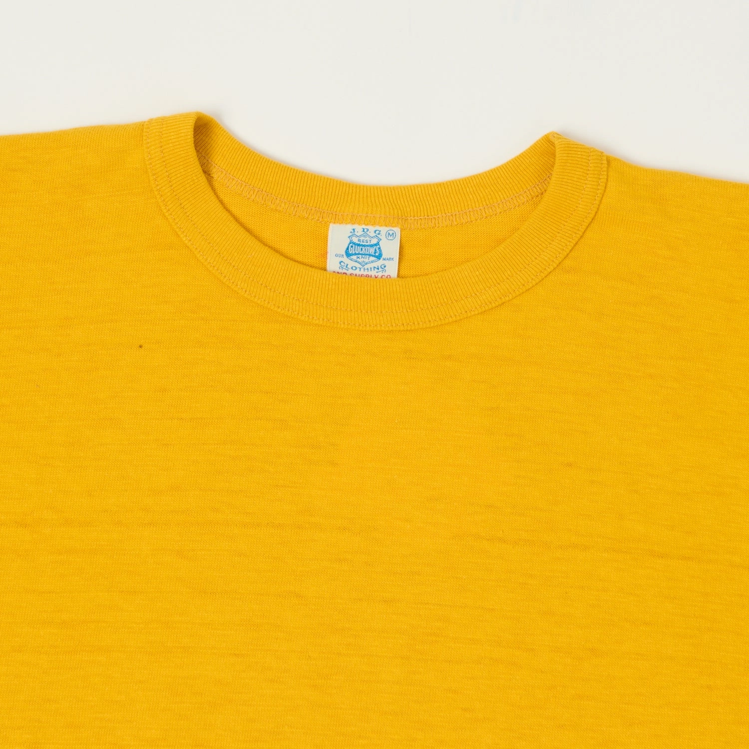 John Gluckow Lot. JG-CS06 Plain T-Shirt - Gold Perfectly Fit NonRestrictive Cut