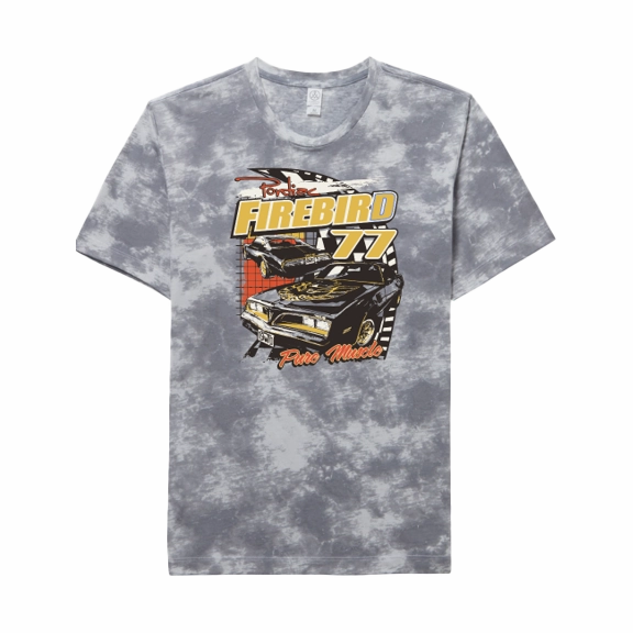 Casual Chic Vintage Pontiac Firebird '77 Unisex Tie Dye T-Shirt