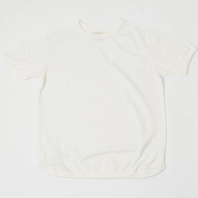 Simple Fashion Slim Style Full Count 5222 Flat Seam Heavyweight T-Shirt - White