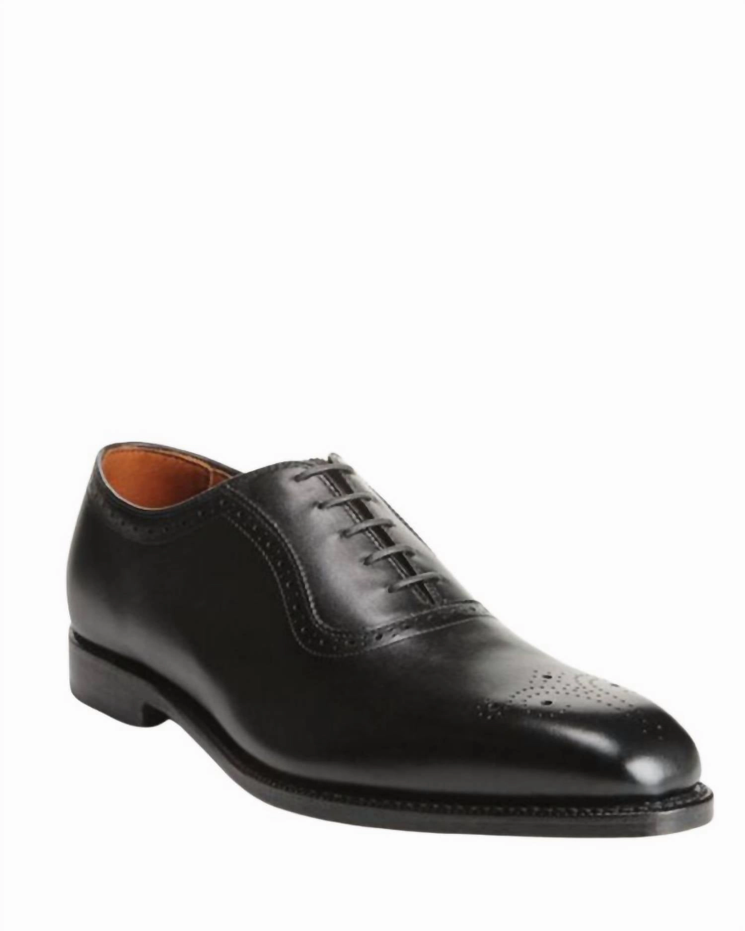 Men's Cornwallis Lace Up Oxford Shoes In Black Balanced Structure Elegant Occasion Work Ensemble