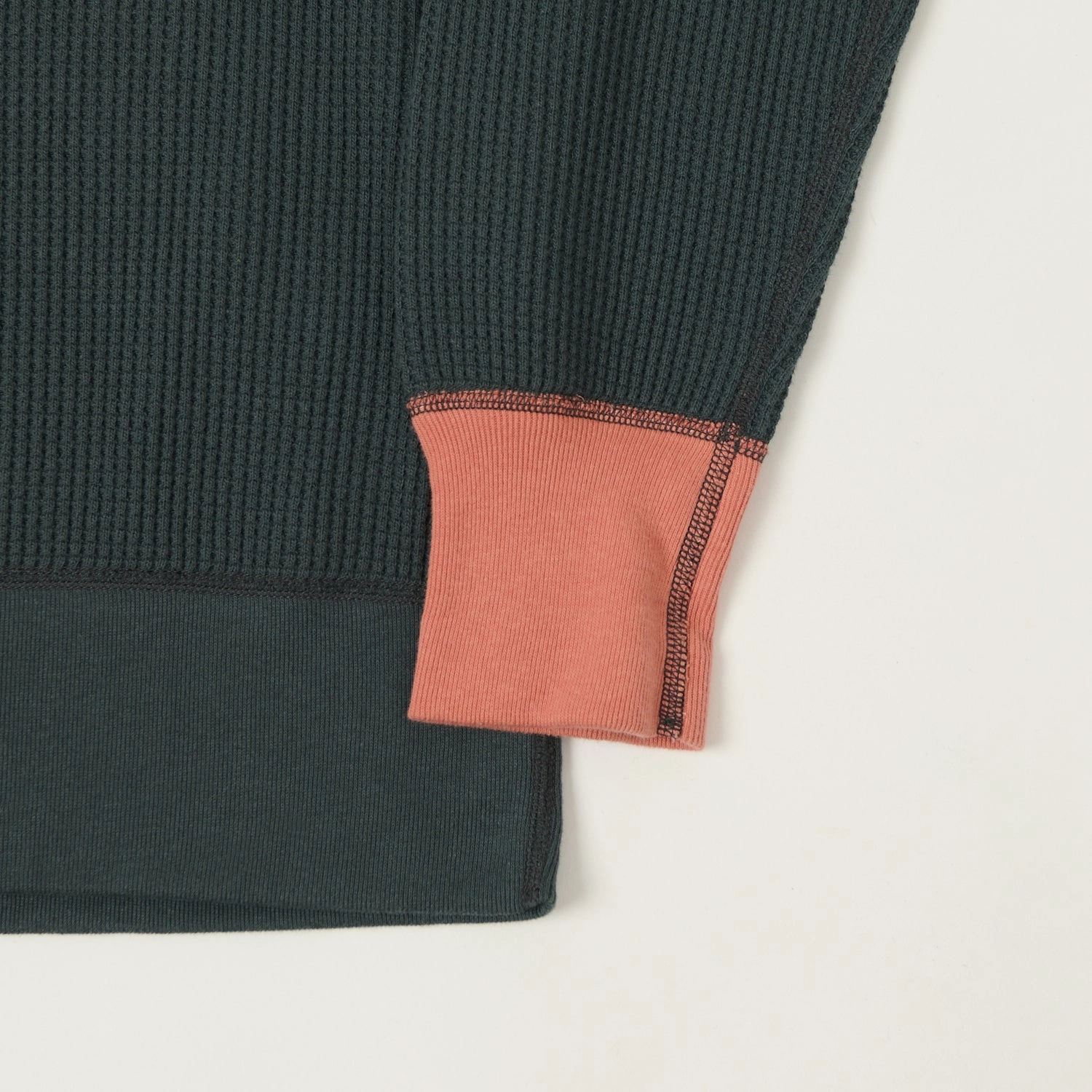 Effortless Hoodie Beach Wear TOYS McCOY 'Johnson Motors' Waffle Knit Sweatshirt - Black