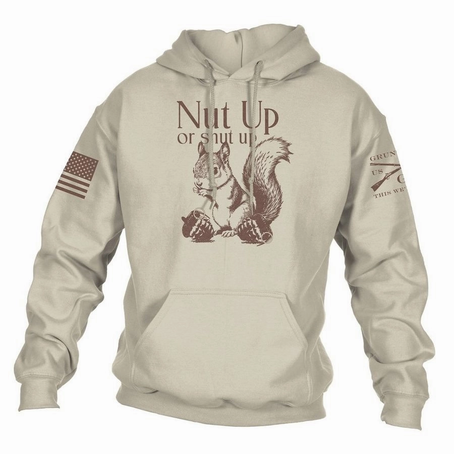 product designer prestige Nut Up Or Shut Up Hoodie - Sand