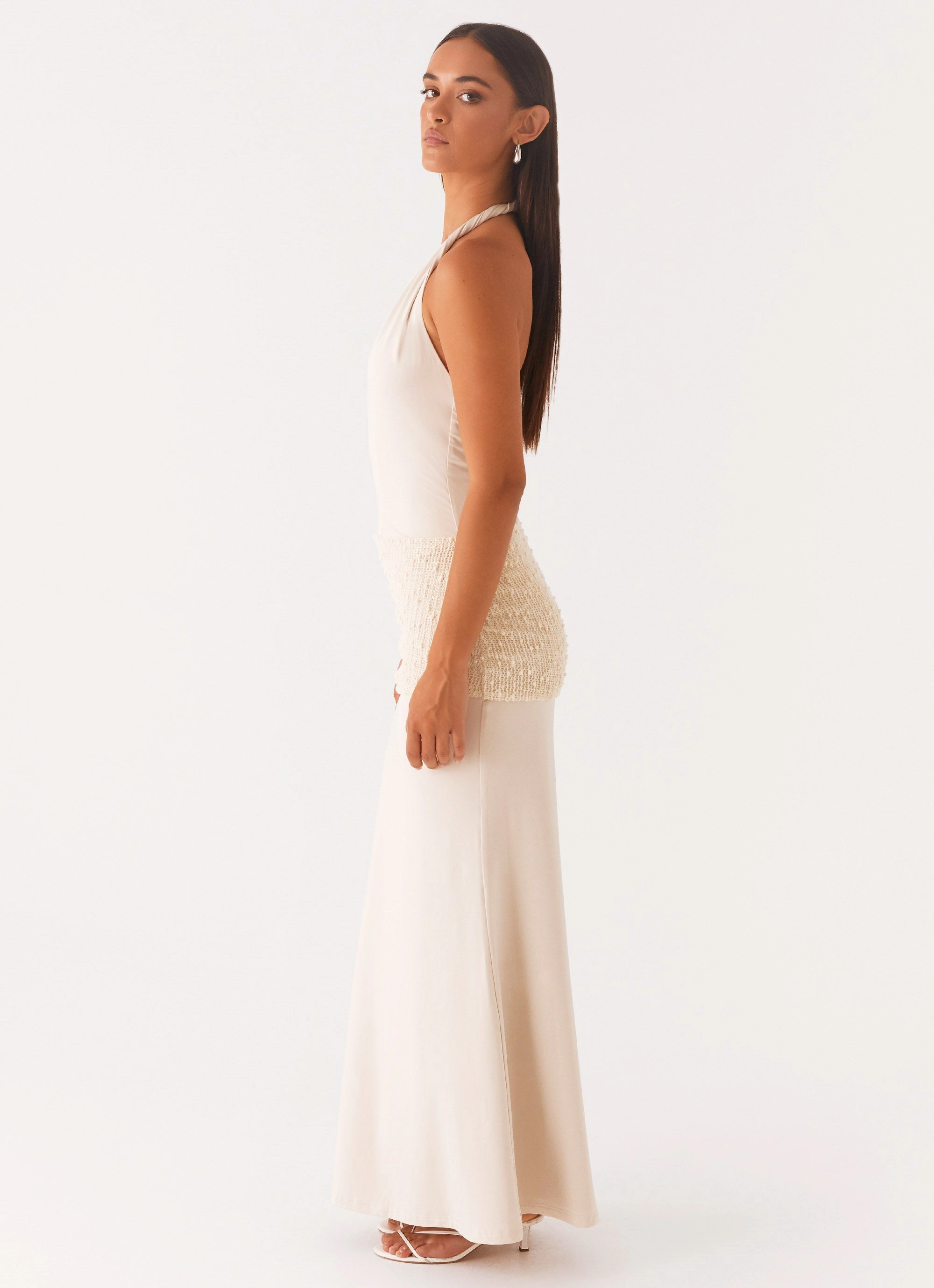 Scenic Maxi Dress - Sand Cozy Vibe Sharp Design