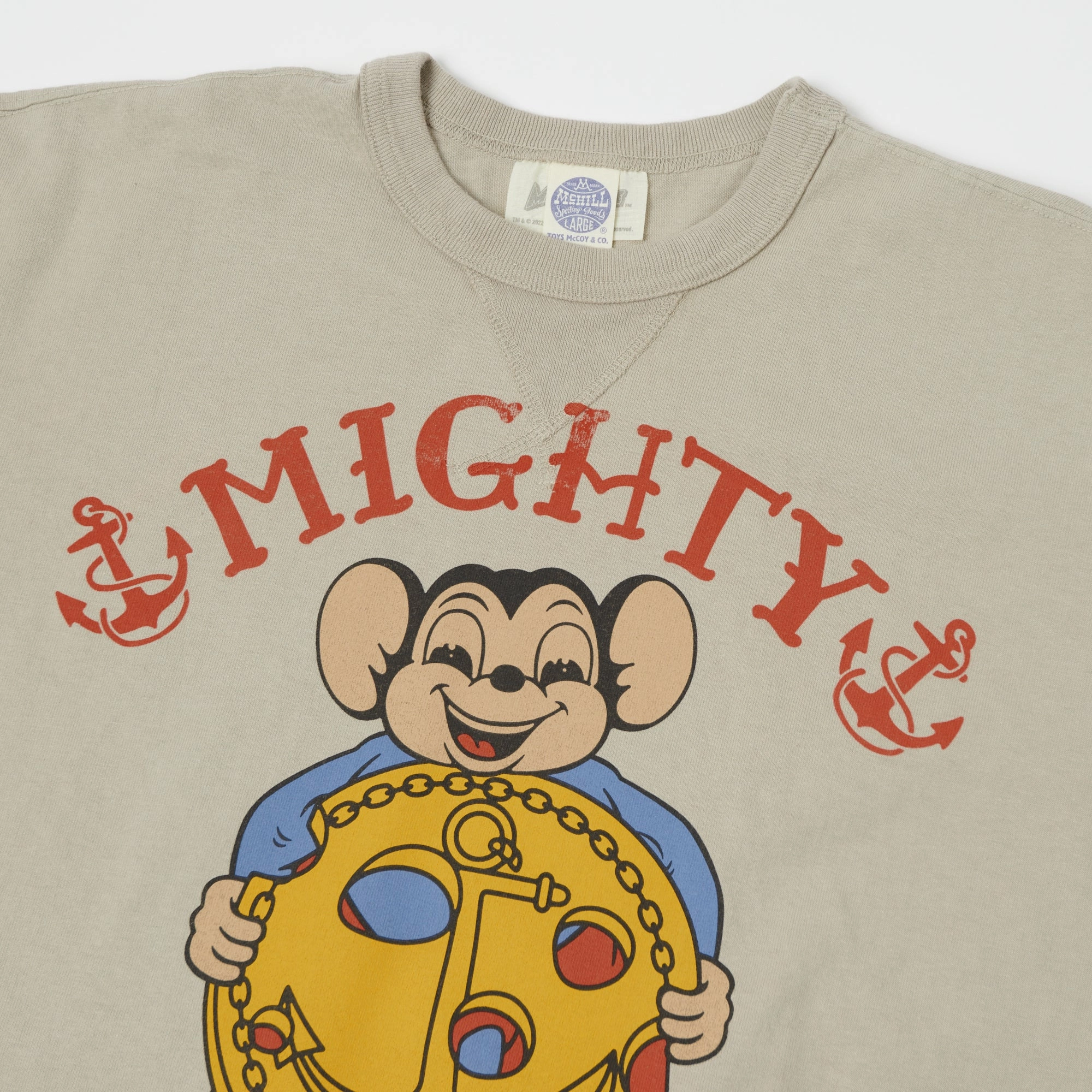TOYS McCOY 'Anchor Ch.' Mighty Mouse T-Shirt - Sand Comfort Stretch