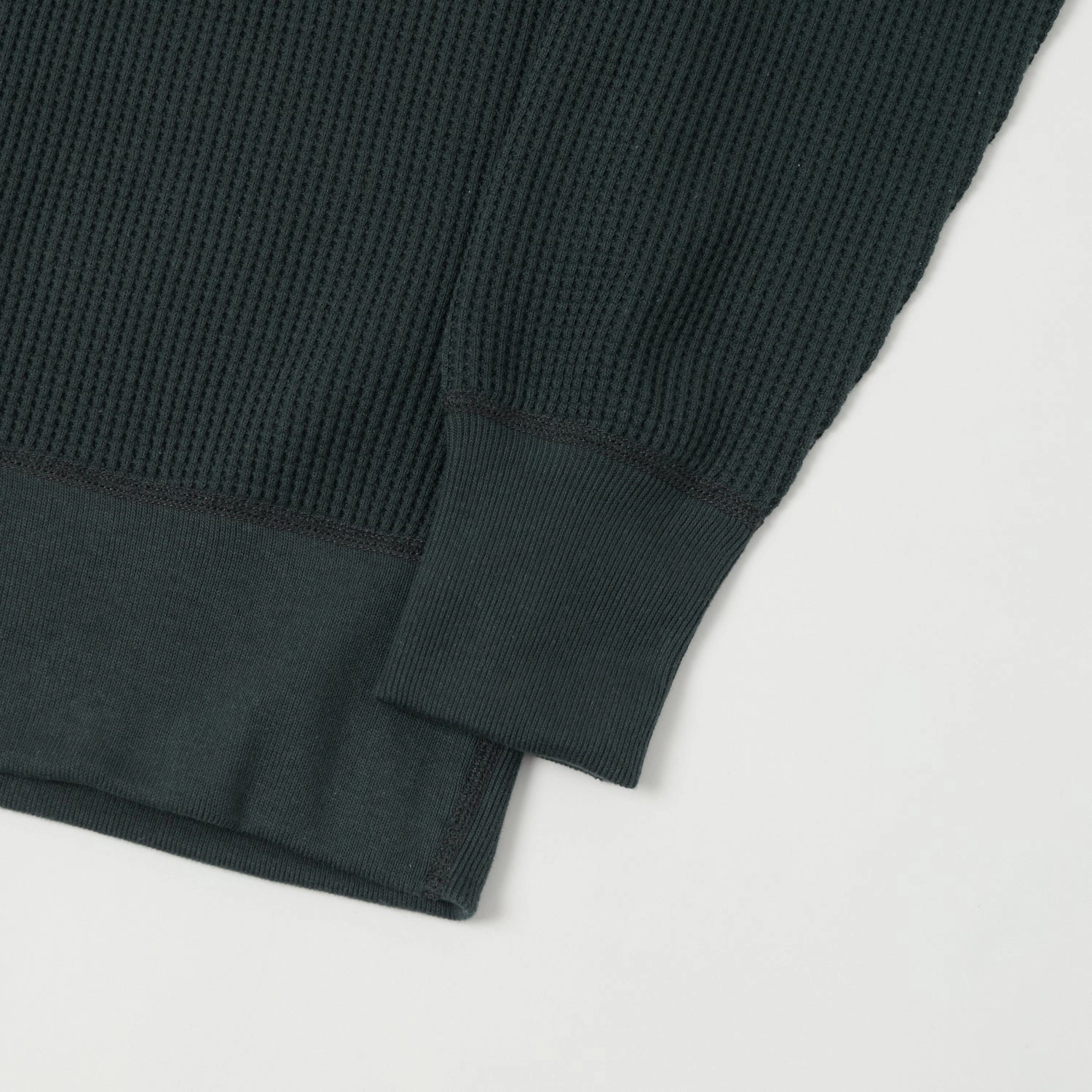 TOYS McCOY 'Big Waffle' Thermal Sweatshirt - Black product family togetherness