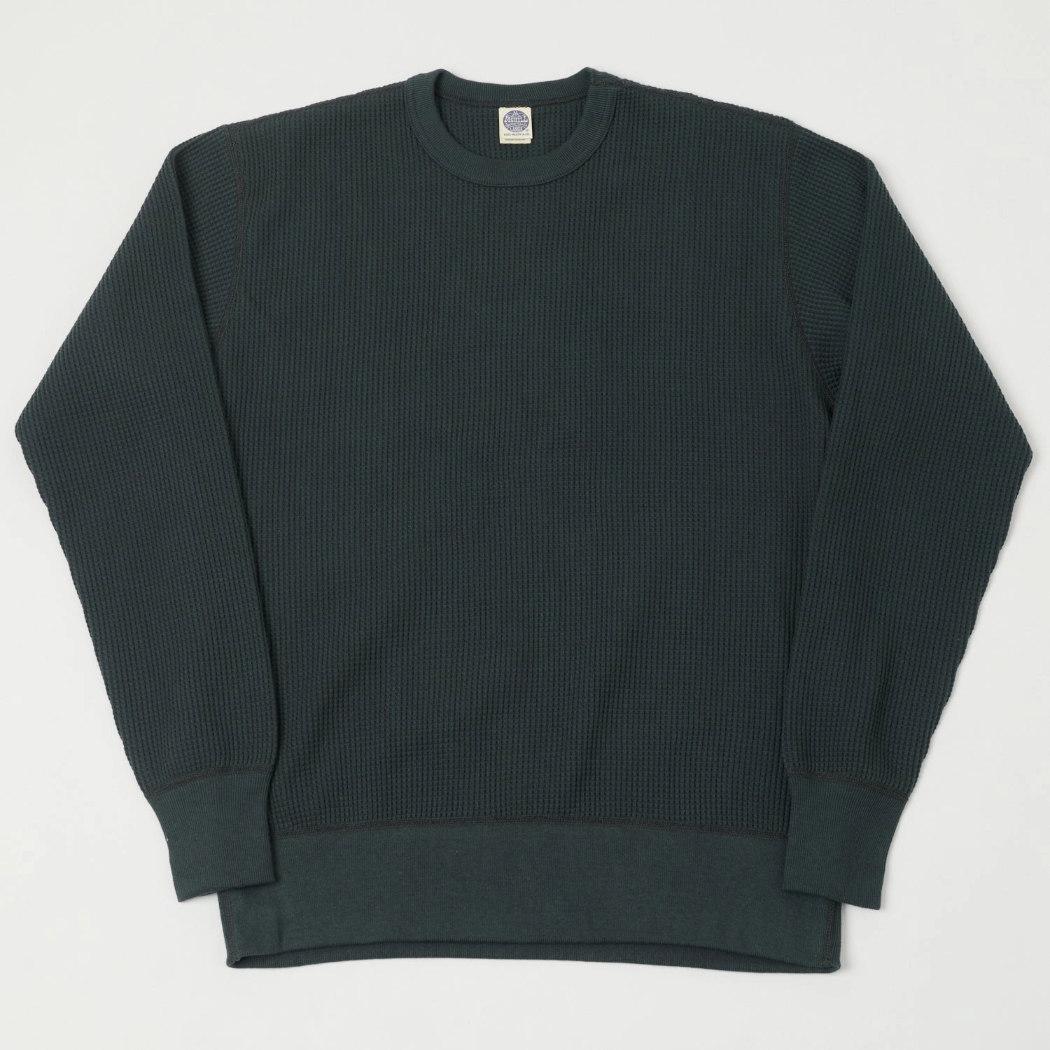 TOYS McCOY 'Big Waffle' Thermal Sweatshirt - Black product hiking suitable durability Daily Chic