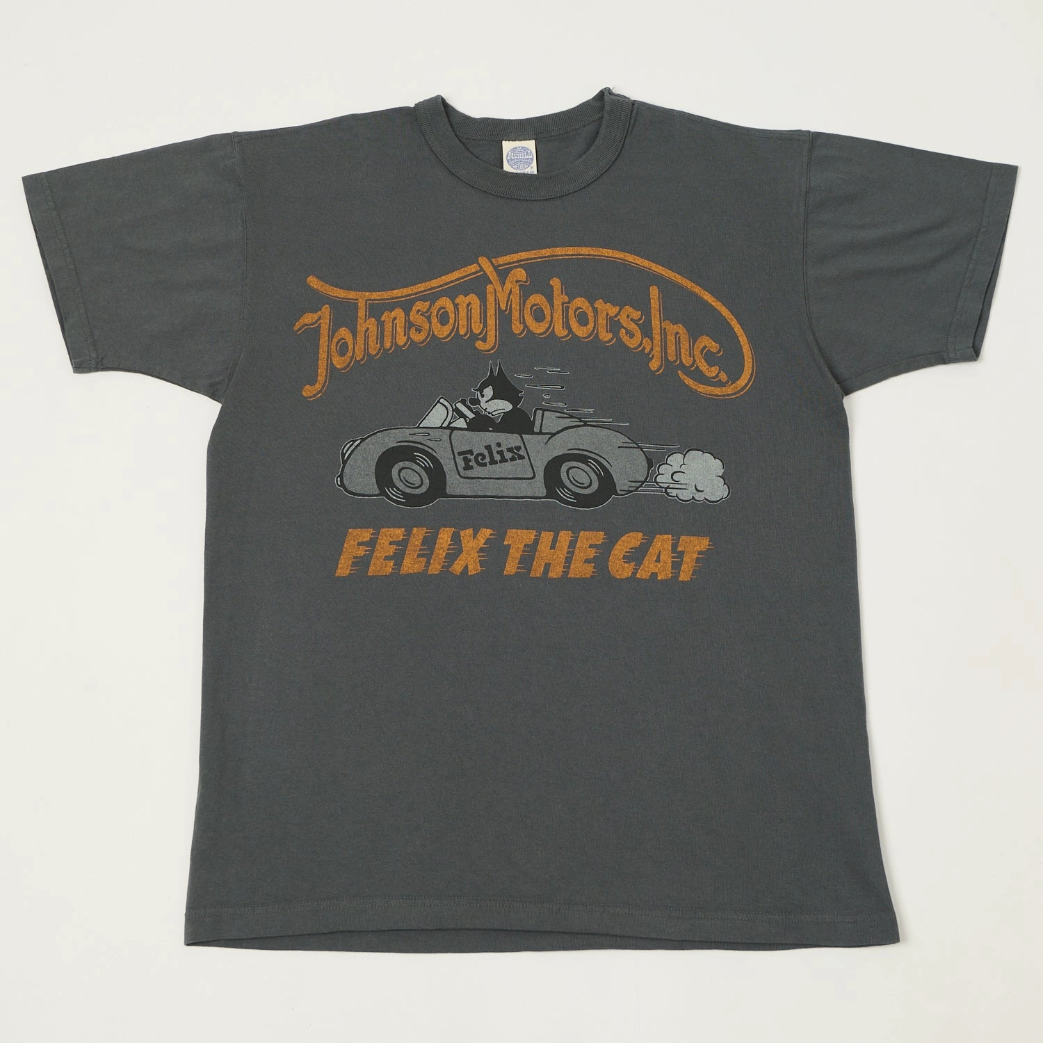TOYS McCOY 'Johnson Motors - Felix The Cat' T-Shirt - Black Airflow Ventilation Design