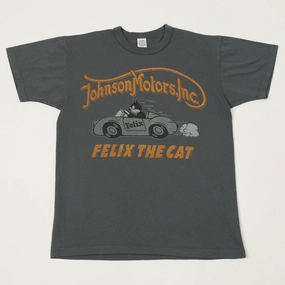 TOYS McCOY 'Johnson Motors - Felix The Cat' T-Shirt - Black Airflow Ventilation Design