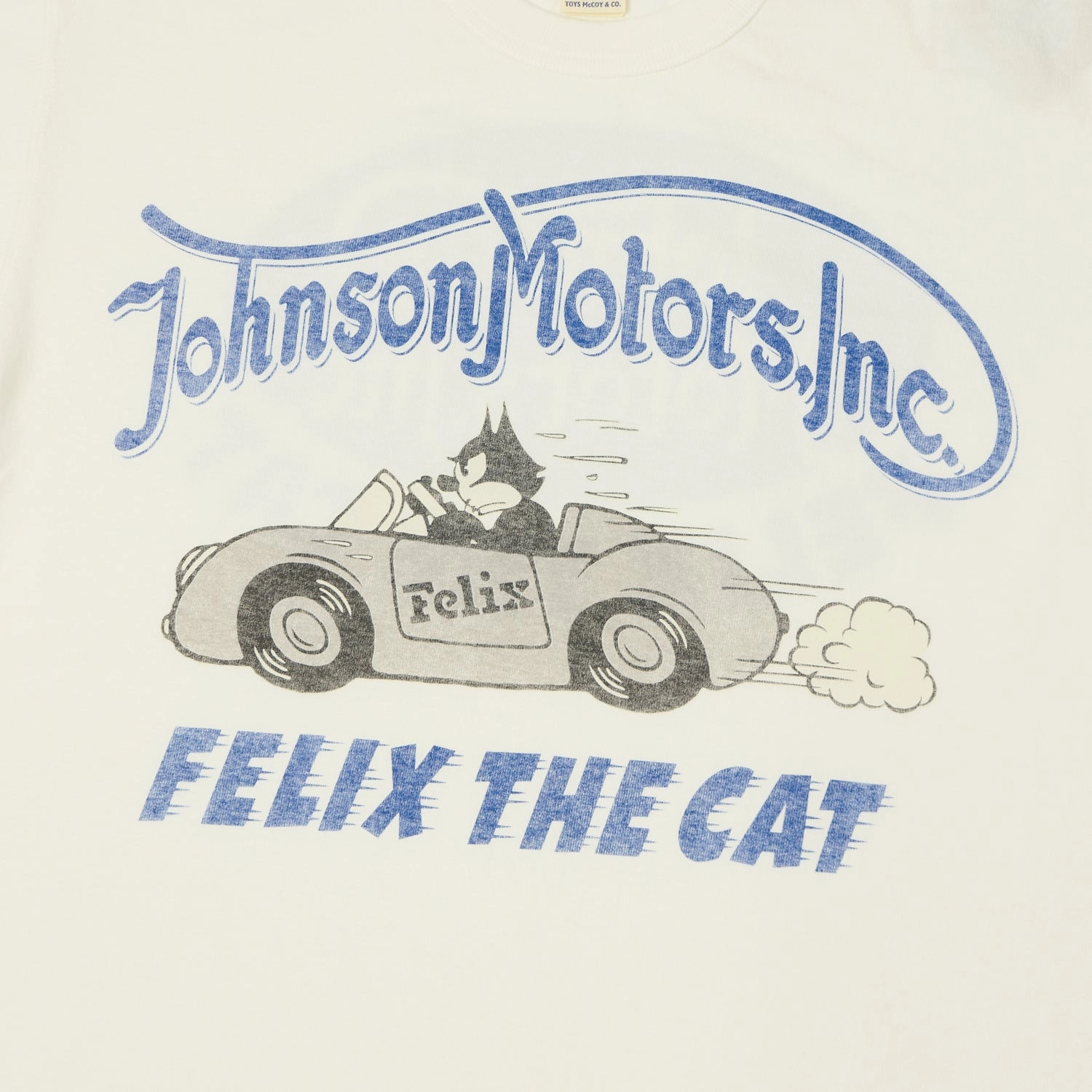 Breathable Fit Design TOYS McCOY 'Johnson Motors - Felix The Cat' T-Shirt - Off White