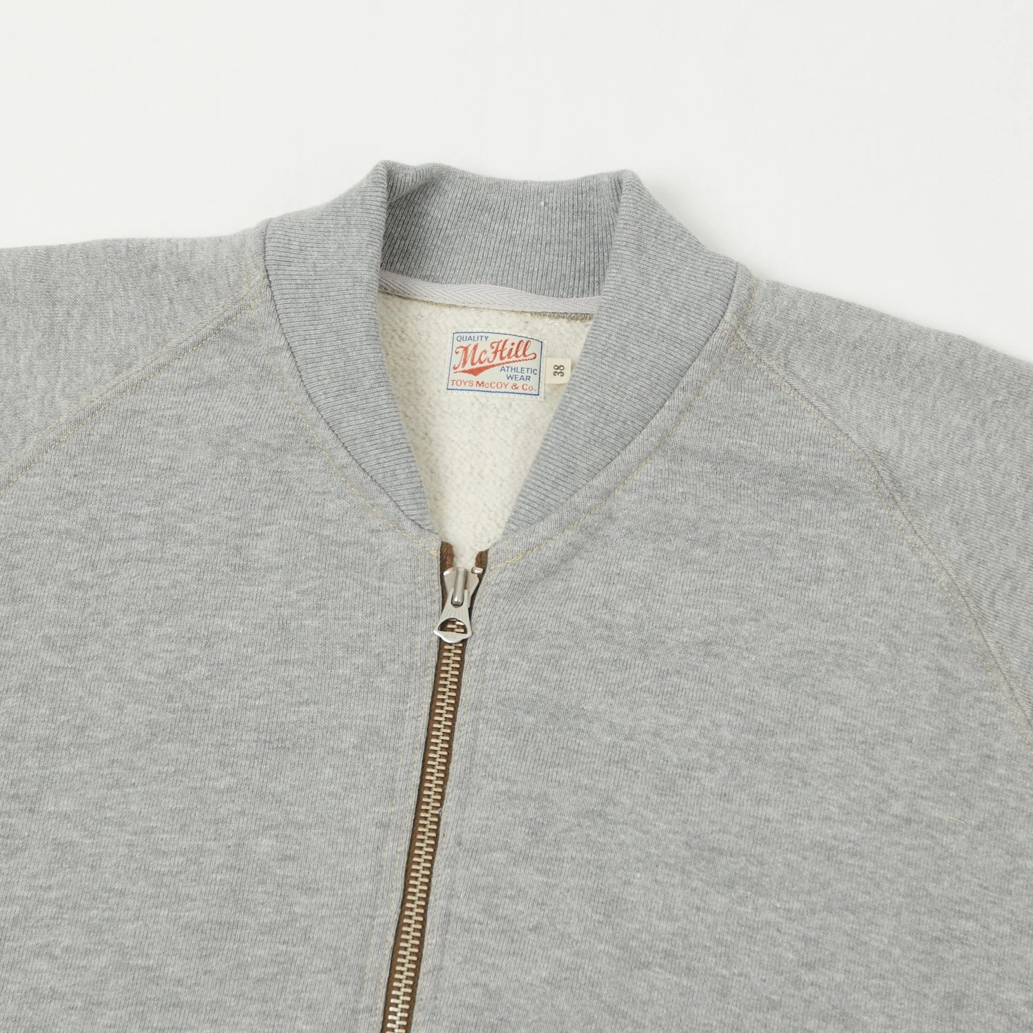 TOYS McCOY 'McHill' C-2 Zip Sweatshirt - Heather Grey Half sleeve Customer Satisfaction