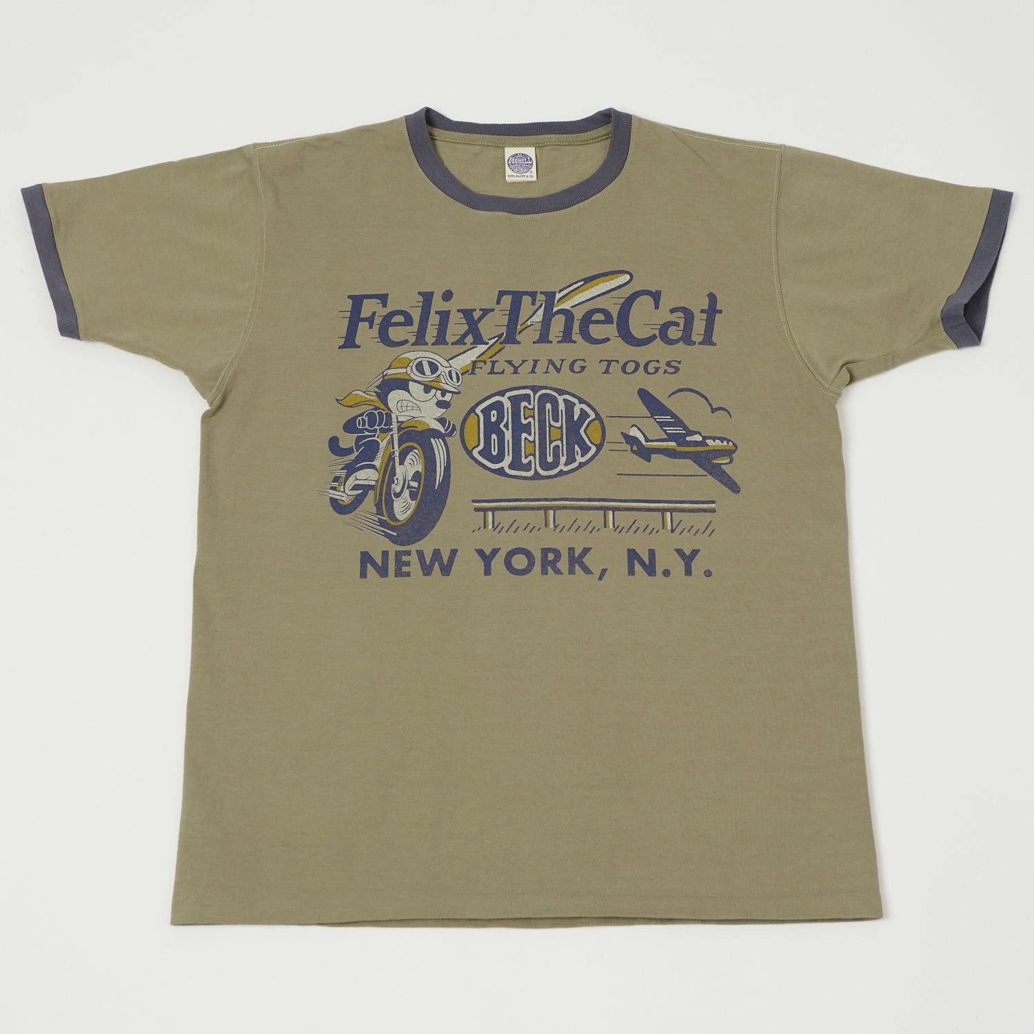 TOYS McCOY Felix The Cat 'Beck' Johnny Ringer T-Shirt - Olive Active Layers