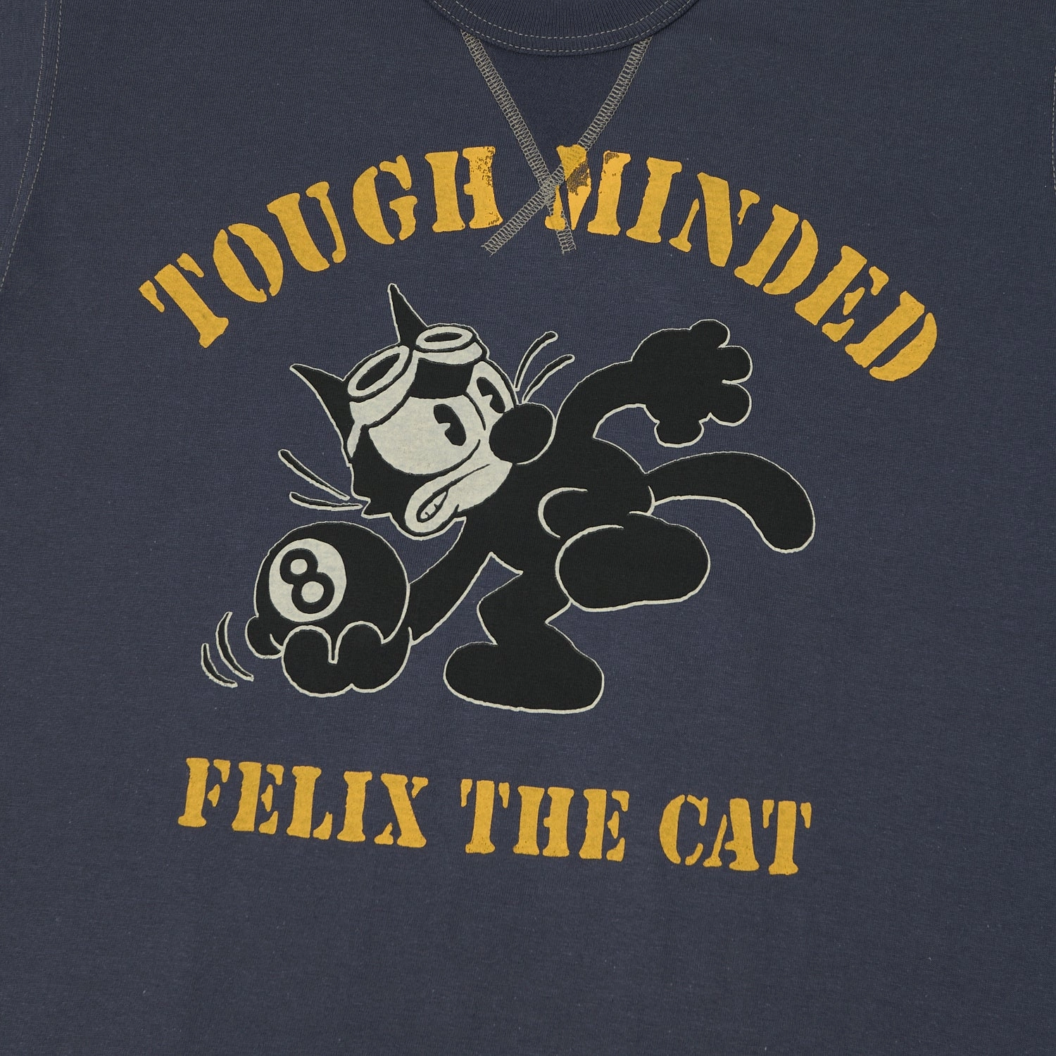 windproof TOYS McCOY Felix The Cat 'Tough Minded' T-Shirt - Navy