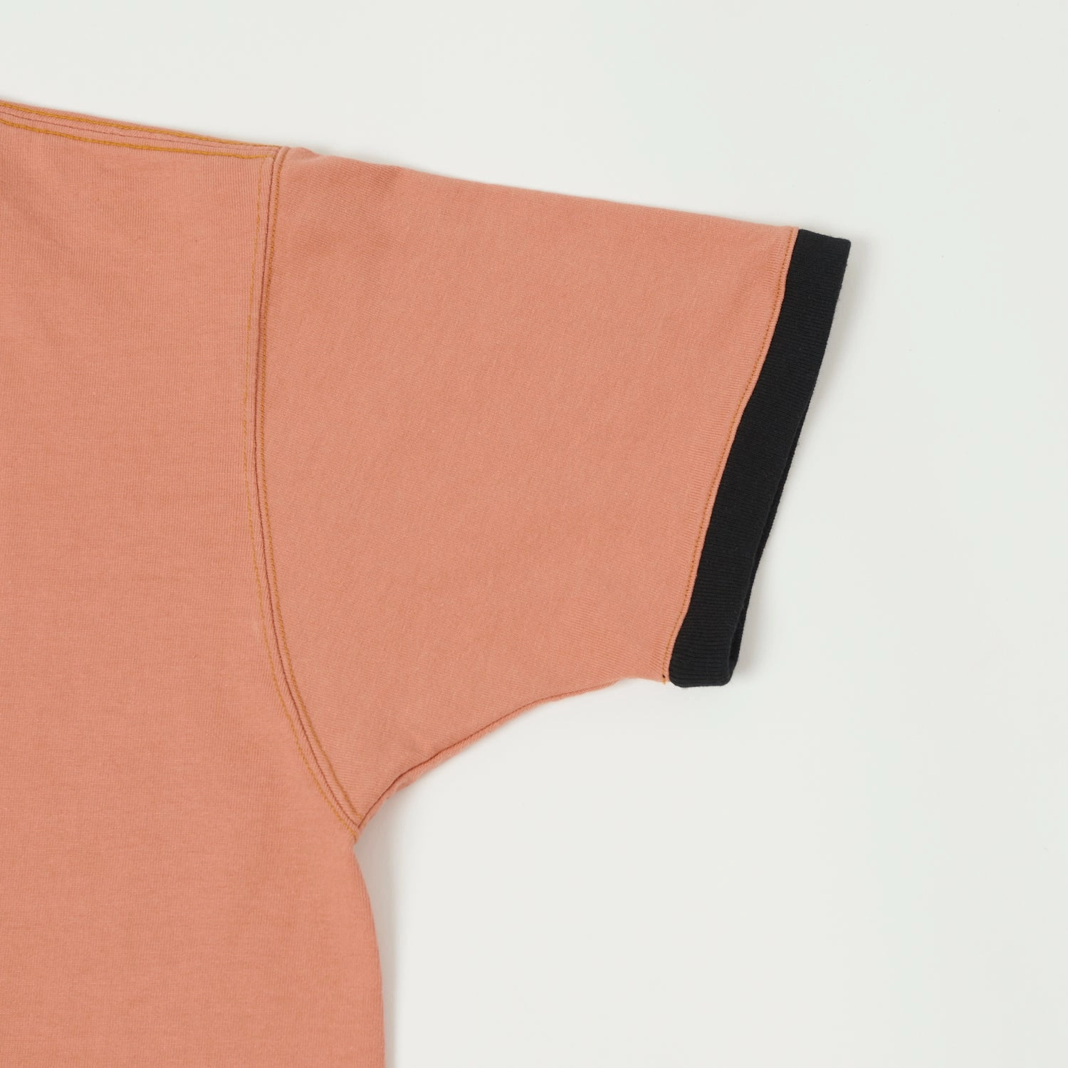 TOYS McCOY Johnny Ringer T-Shirt - Carrot/Black Sporty Layer Look LowImpact Manufacturing