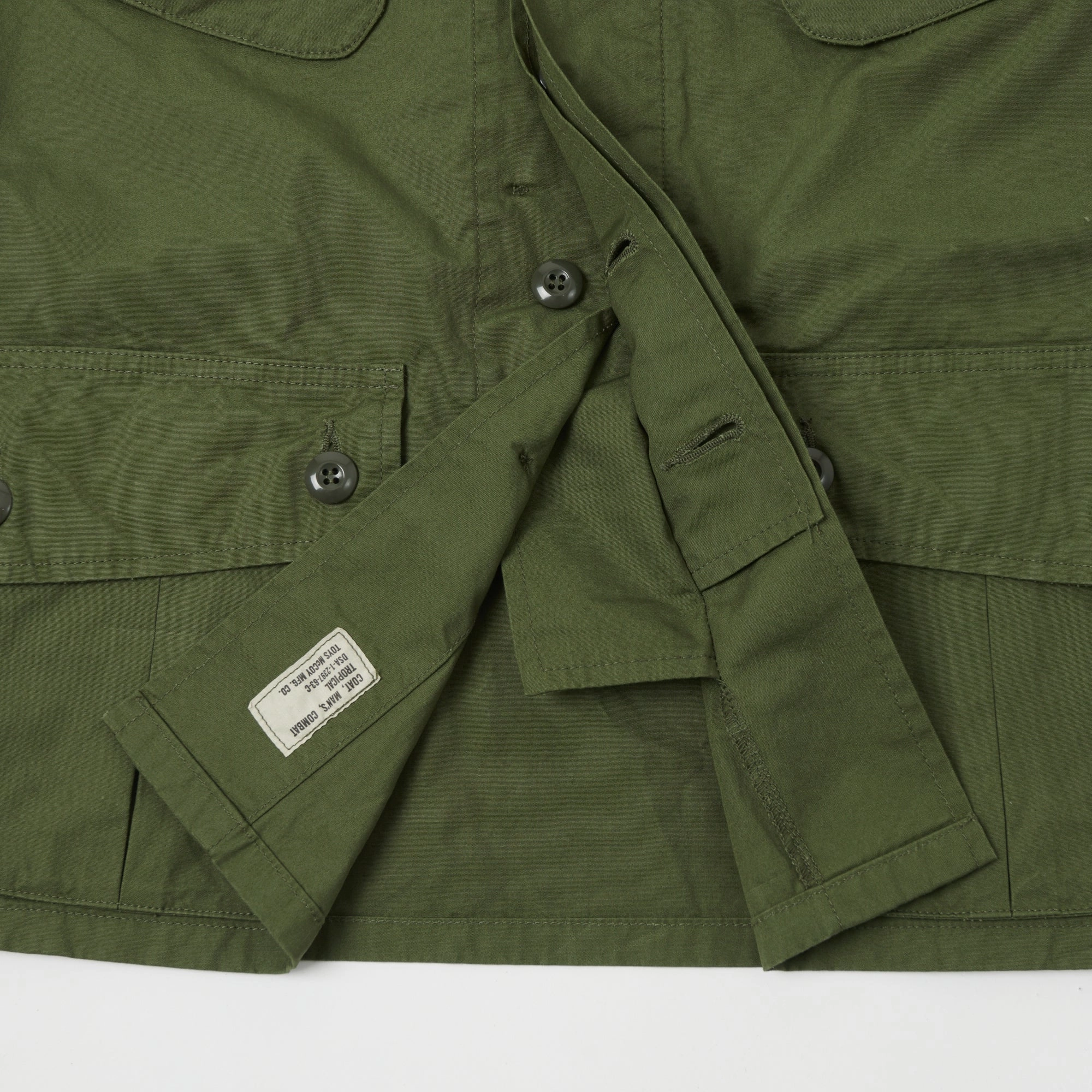 Raglan sleeves TOYS McCOY Jungle Fatigue Tropical Jacket - Olive