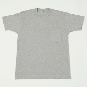 TOYS McCOY Pocket T-Shirt - Heather Grey Non Iron Fabric Outdoor Leisure Look