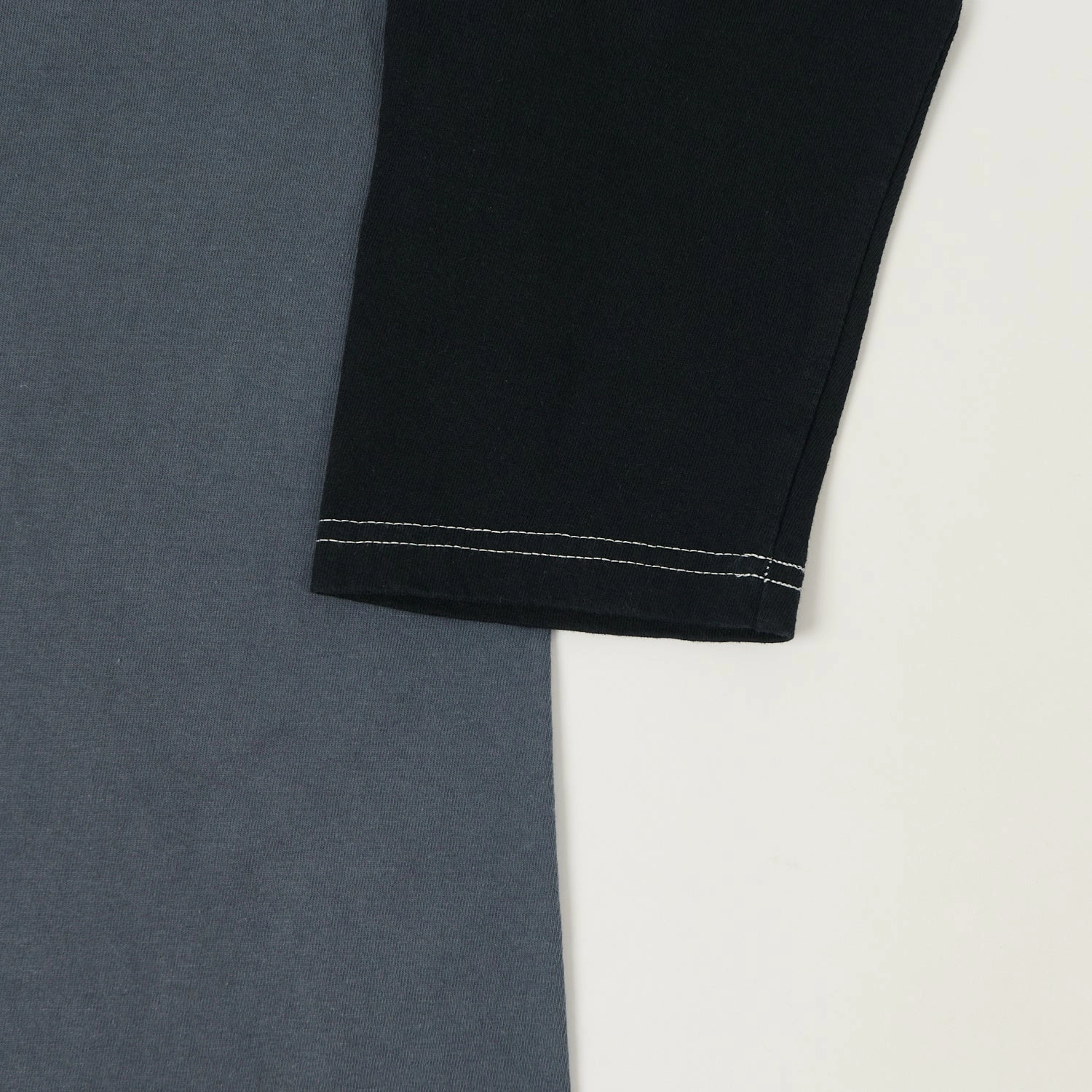 Wrinkle Resistant TOYS McCOY Raglan Sleeve Baseball T-Shirt - Blue/Black