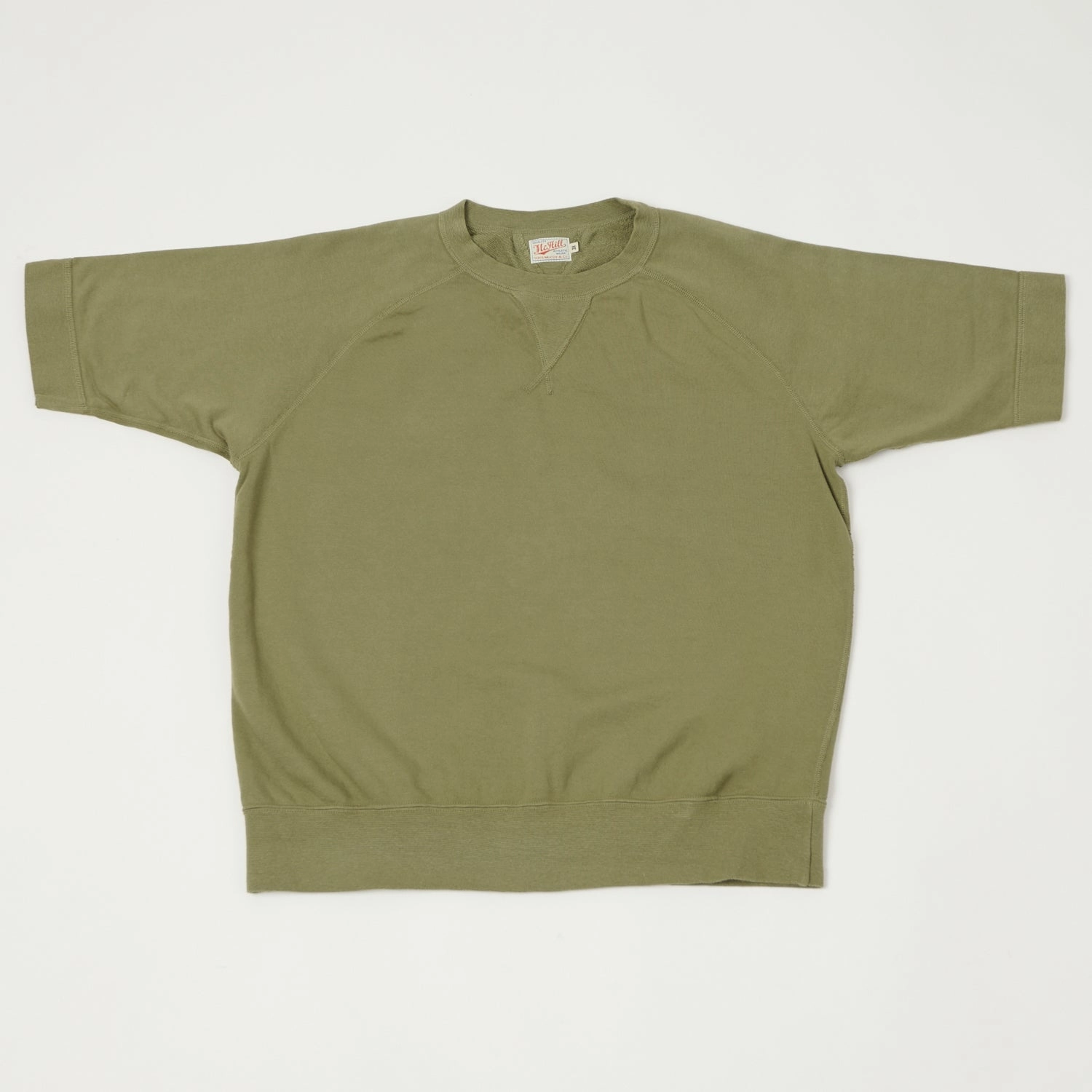 product warranty TOYS McCOY Short Sleeve Military Sweatshirt - Olive