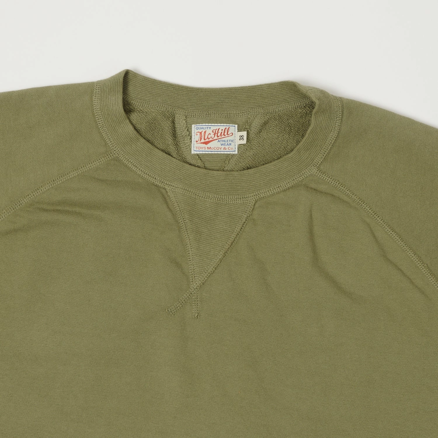 Versatile Layer TOYS McCOY Short Sleeve Military Sweatshirt - Olive