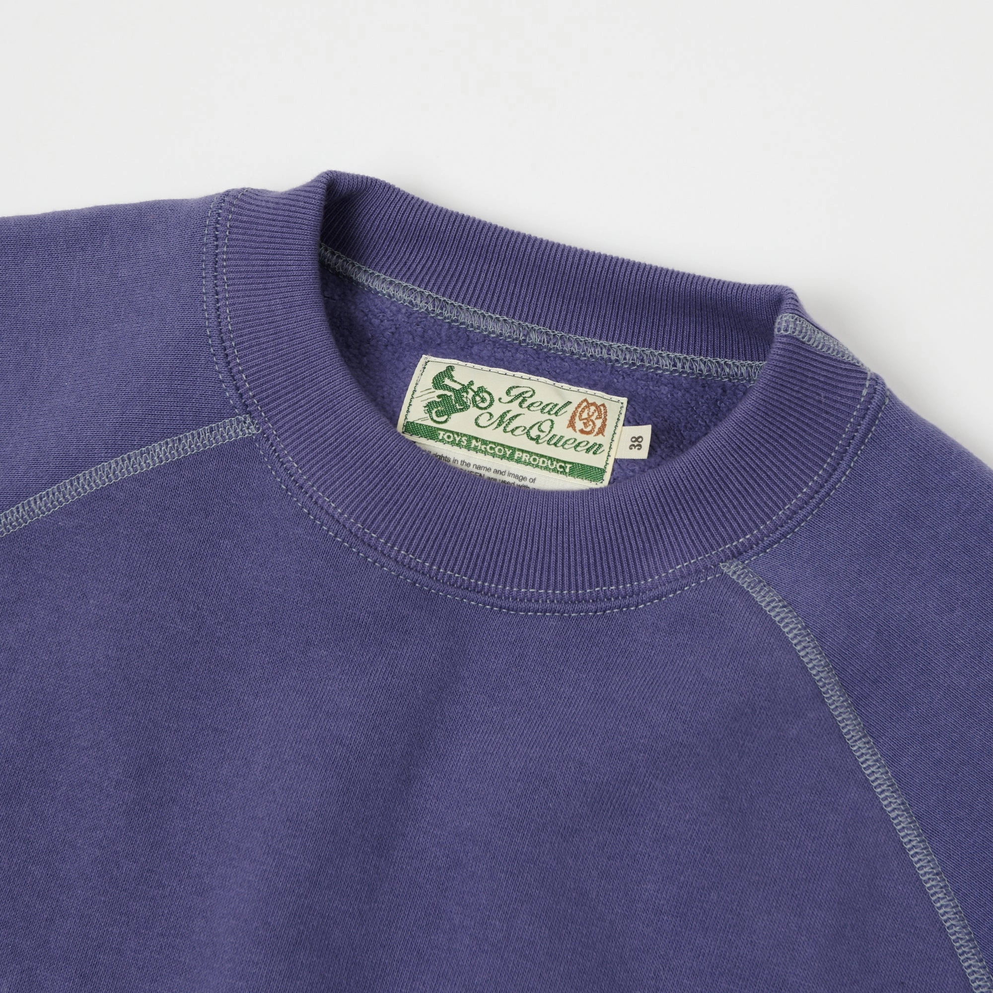 Core Layer Durable Fabric TOYS McCOY Steve McQueen Sweatshirt - Faded Blue