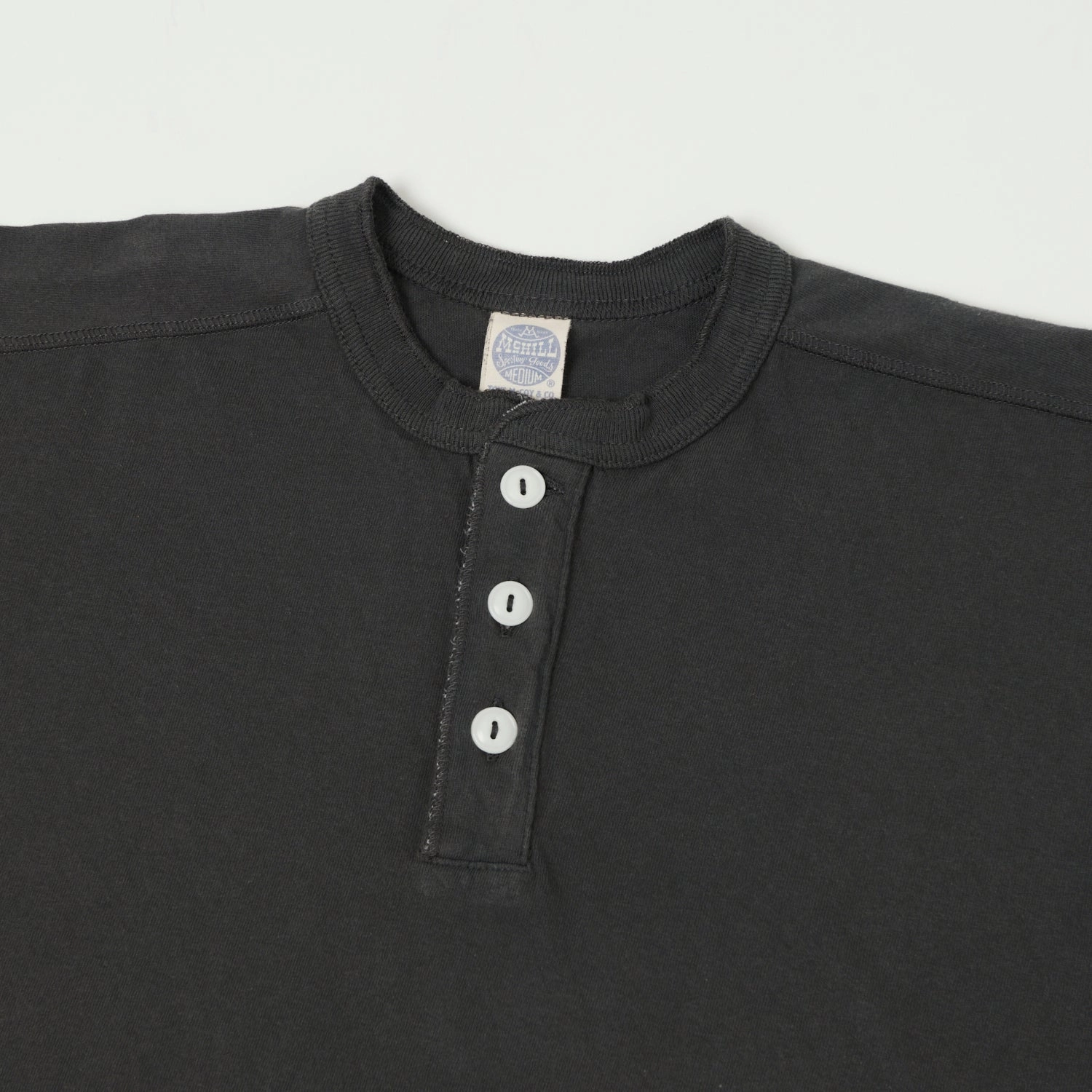 TOYS McCOY Union Henley - Black Stylish Comfort Weekend Ready