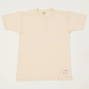 TOYS McCOY Union Henley T-Shirt - Natural Soft touch finish