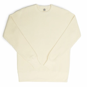 TOYS McCOY Waffle Knit Sweatshirt - Off White Warm Layers Comfortable Hoodie