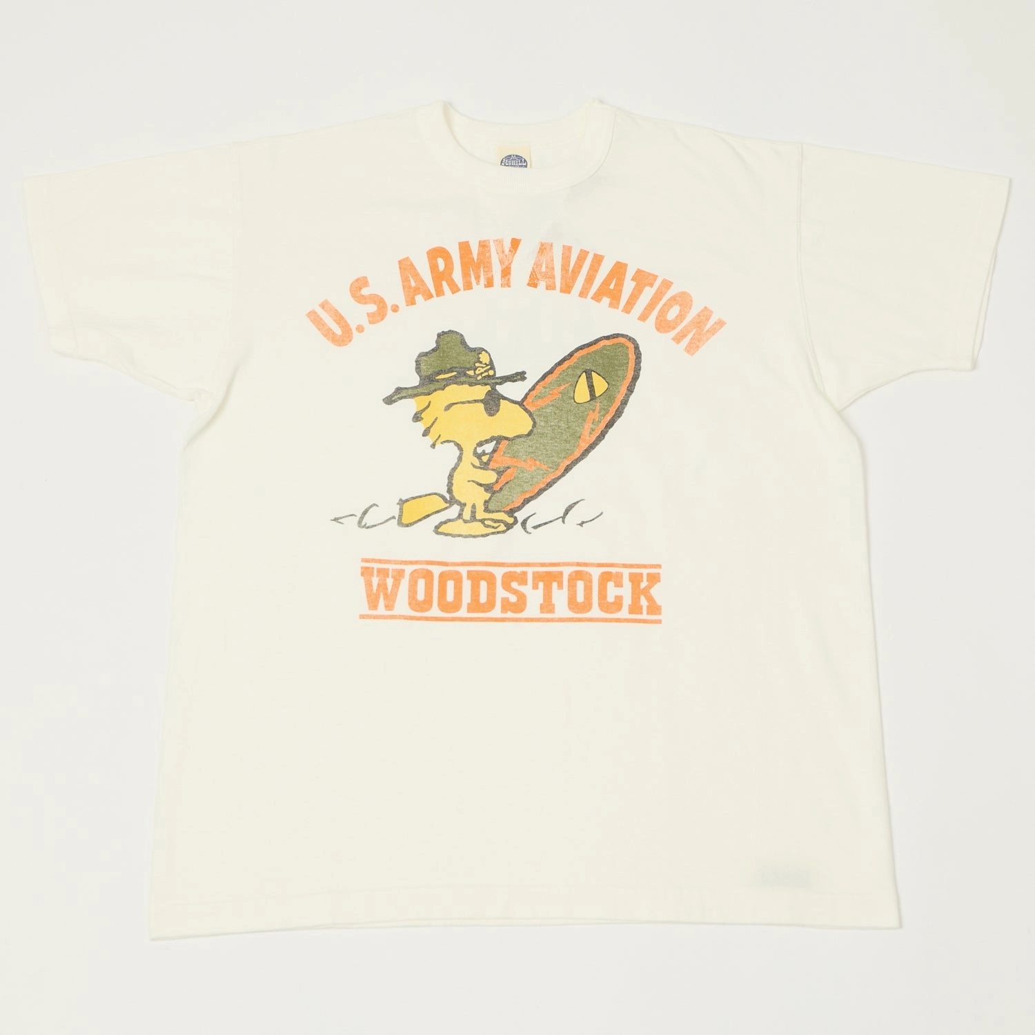 QuickDry Material TOYS McCOY Woodstock 'U.S.Army Aviation' T-Shirt - Off White