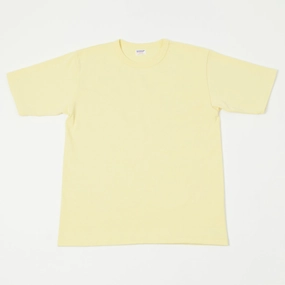 Dubbleworks Heavy Fabric Tee - Pale Yellow Anti microbial coating