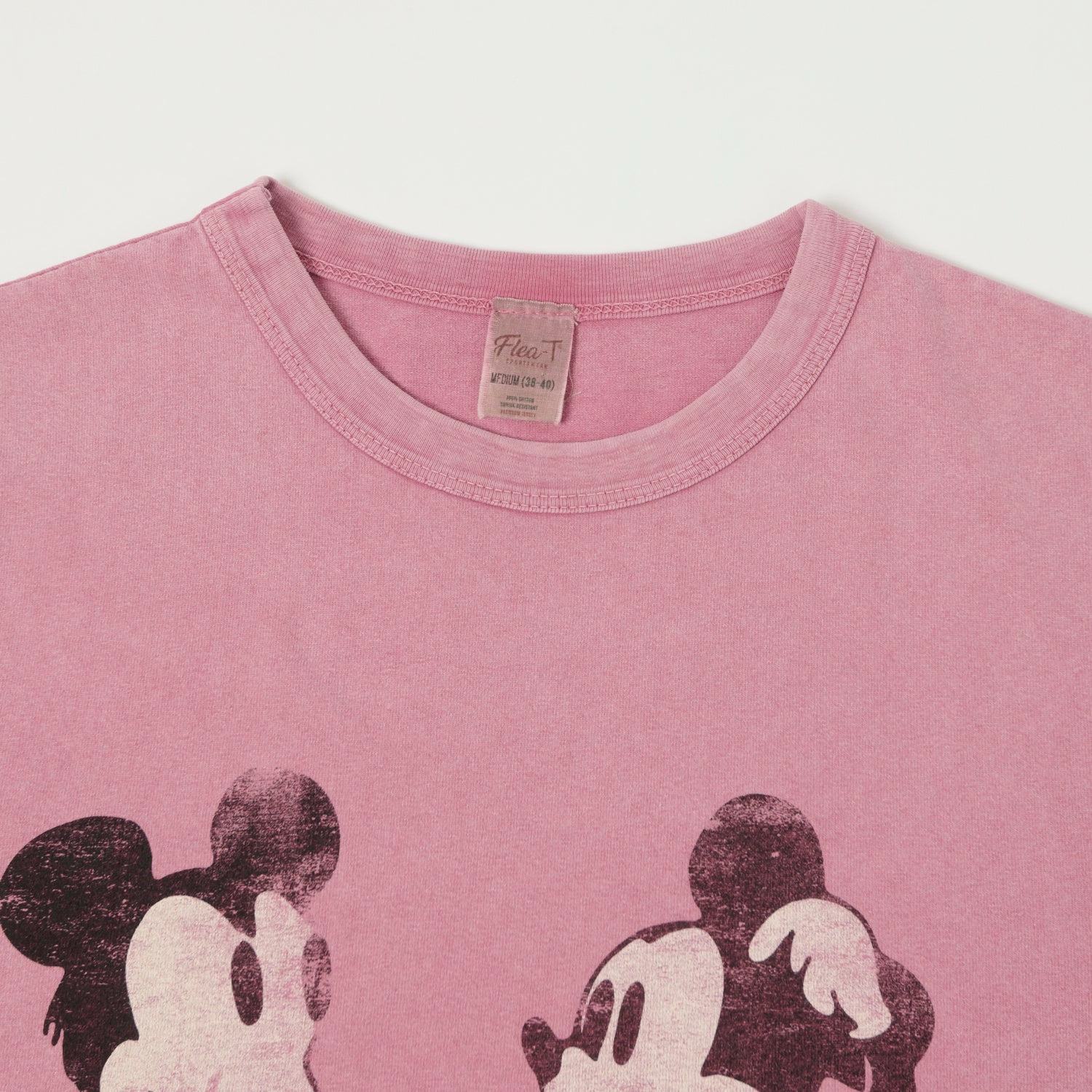 Effortless Comfort Design Flea-T 1950s 'Mickey Evolution' T-Shirt - Pink