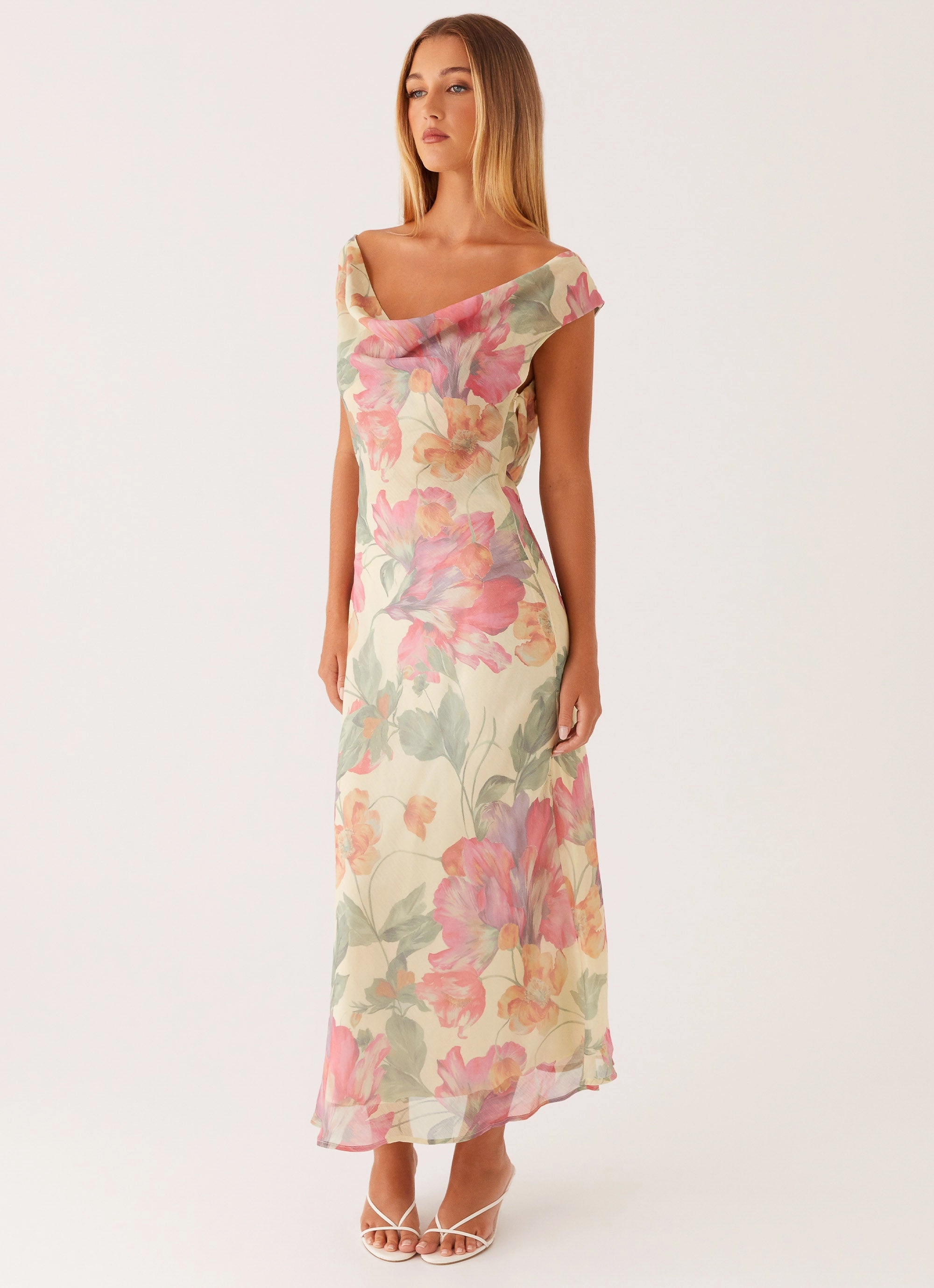 Feminine Details Quiet Luxury Role Model Maxi Dress - Yellow Peony