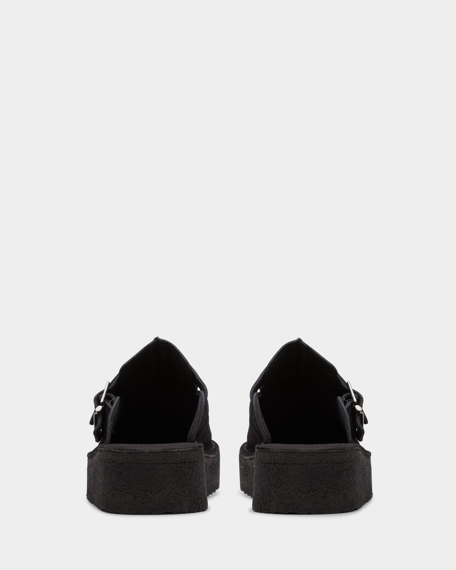 Comfortable Padding Trekwedge Mule Black Suede