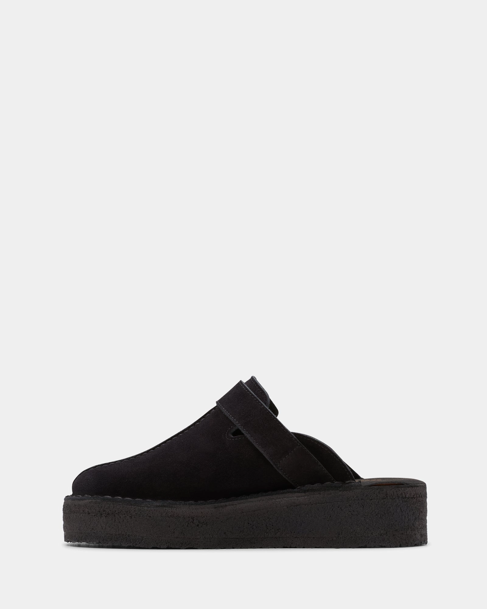 Trekwedge Mule Black Suede Free Guard Book Spot Lane