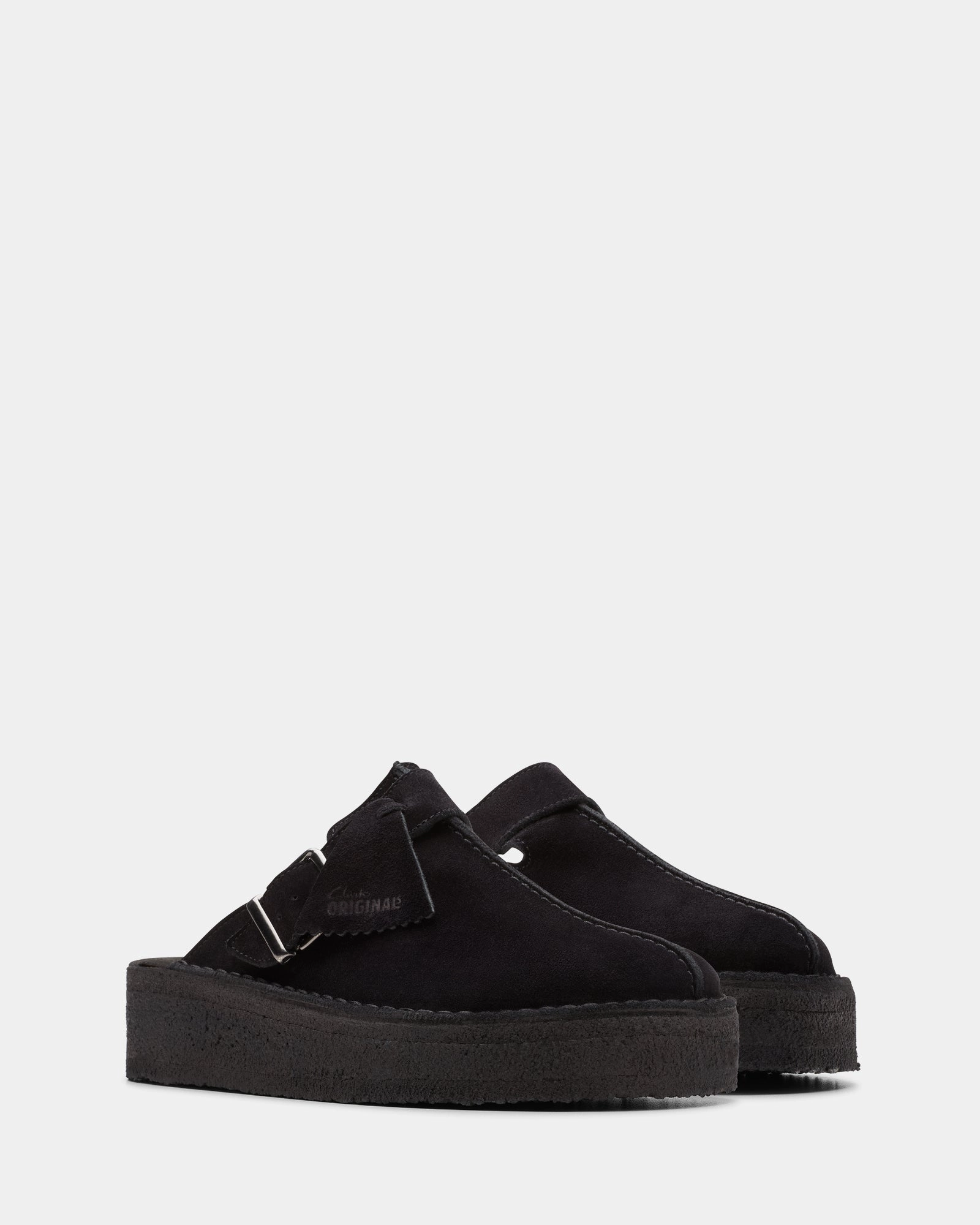 Trekwedge Mule Black Suede Soft Lane